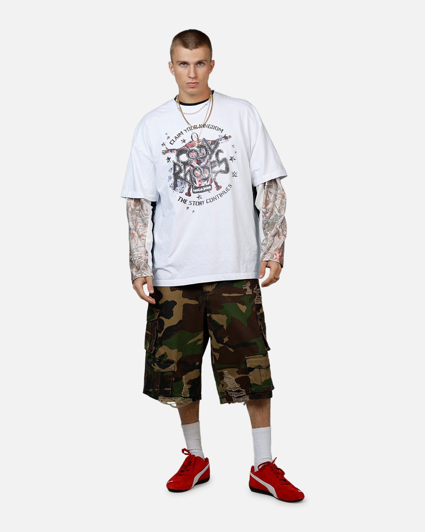 Culture Kings X WWE Cody Rhodes Wrestlemania XLI Vintage T-Shirt White