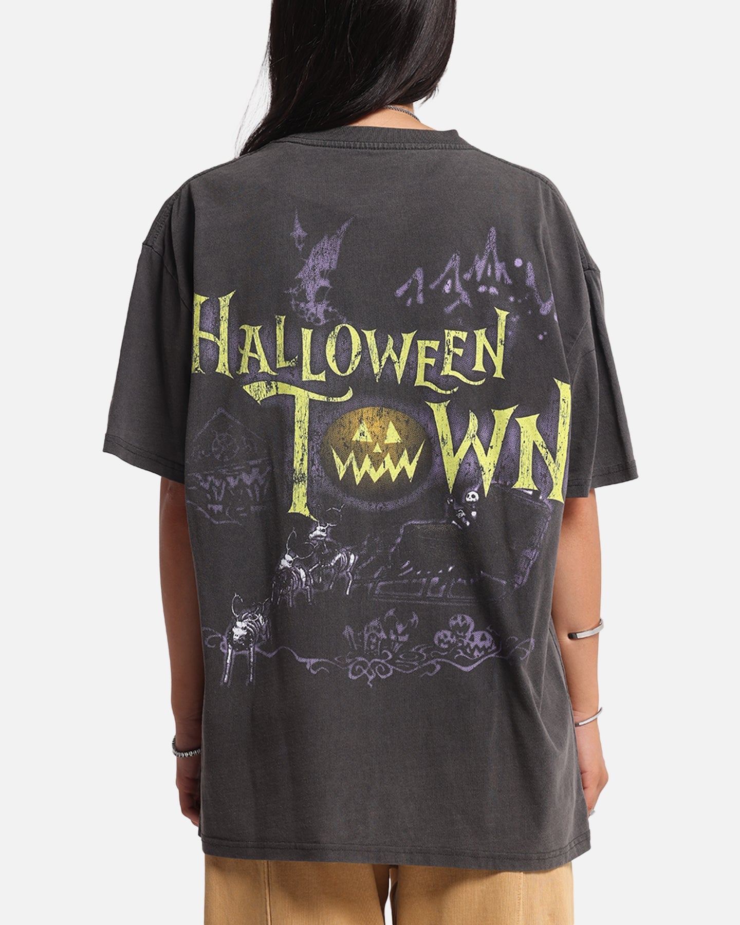 Goat Crew Disney Kingdom Hearts Halloween Town Heavy T-Shirt Black Wash
