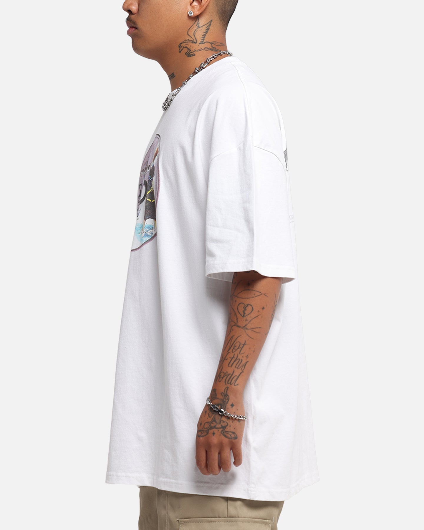 Goat Crew Disney Kingdom Hearts Disc Heavy T-Shirt White