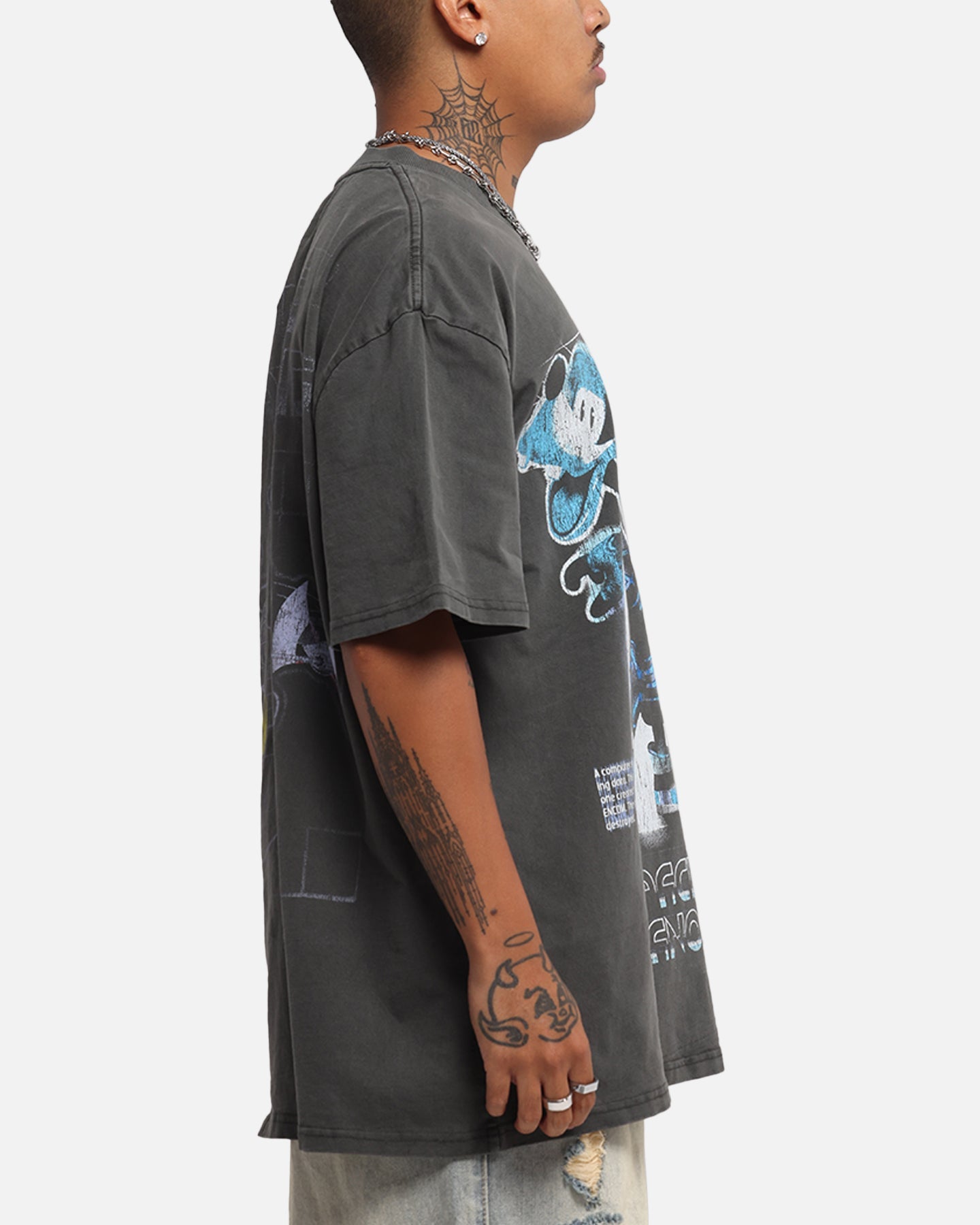 Goat Crew Disney Kingdom Hearts Space Paranoids Heavy T-Shirt Black Wash