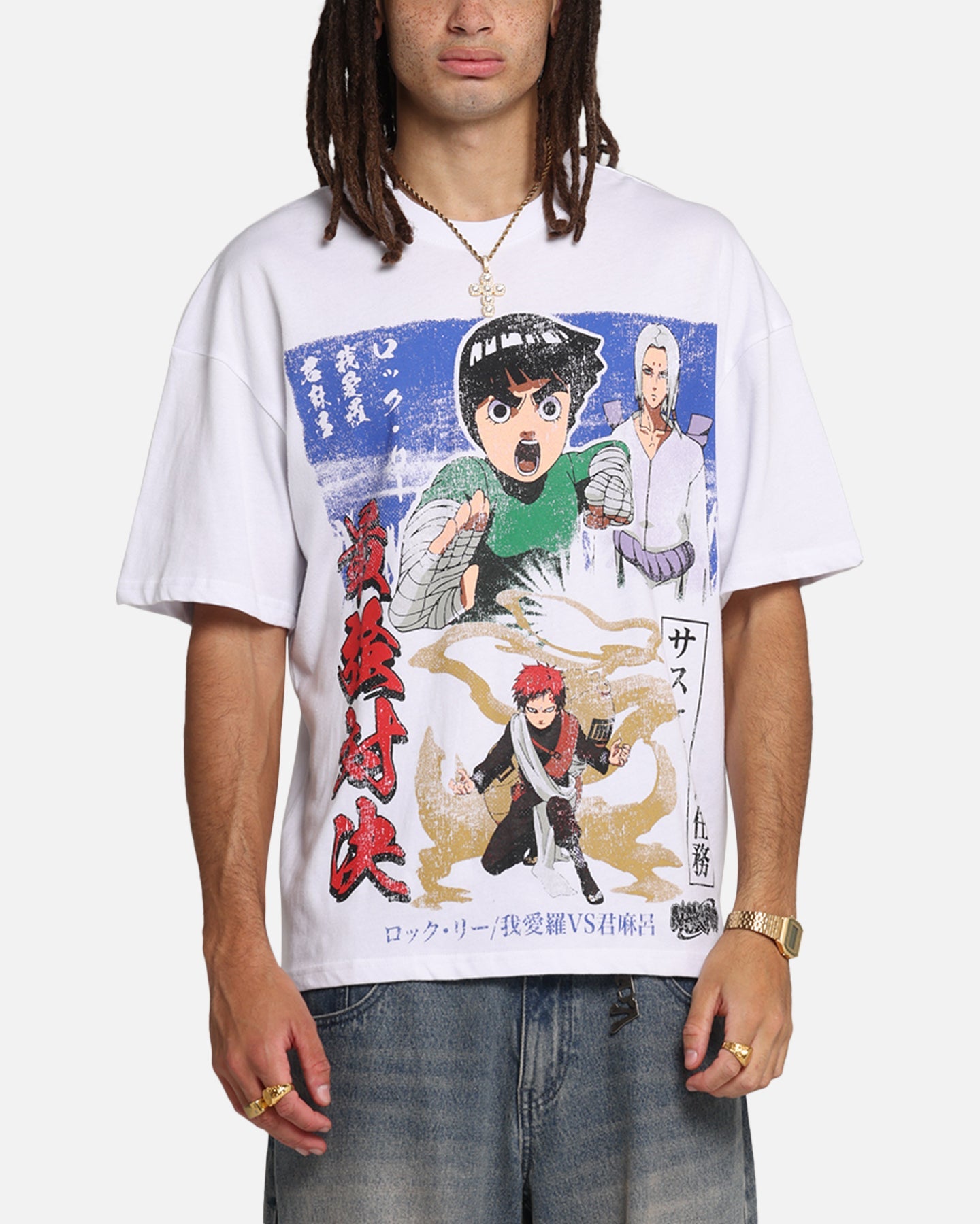 73Studio X Naruto Kimmimaro Vintage T-Shirt White