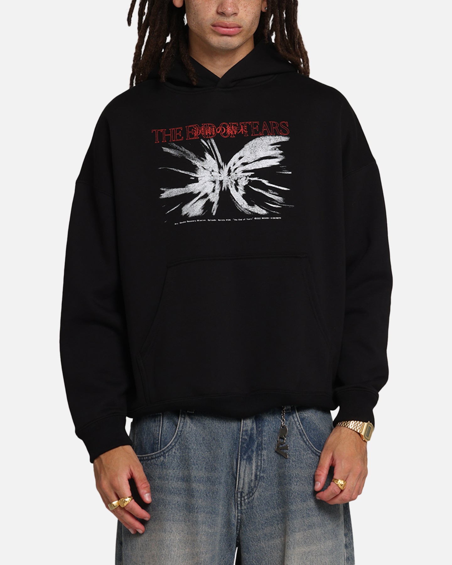 73Studio X Naruto The End Of Tears Premium Hoodie Black