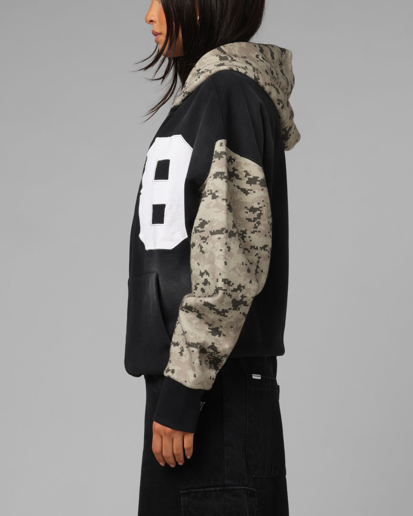 Loiter Cosmos Zip Hoodie Black/Camo