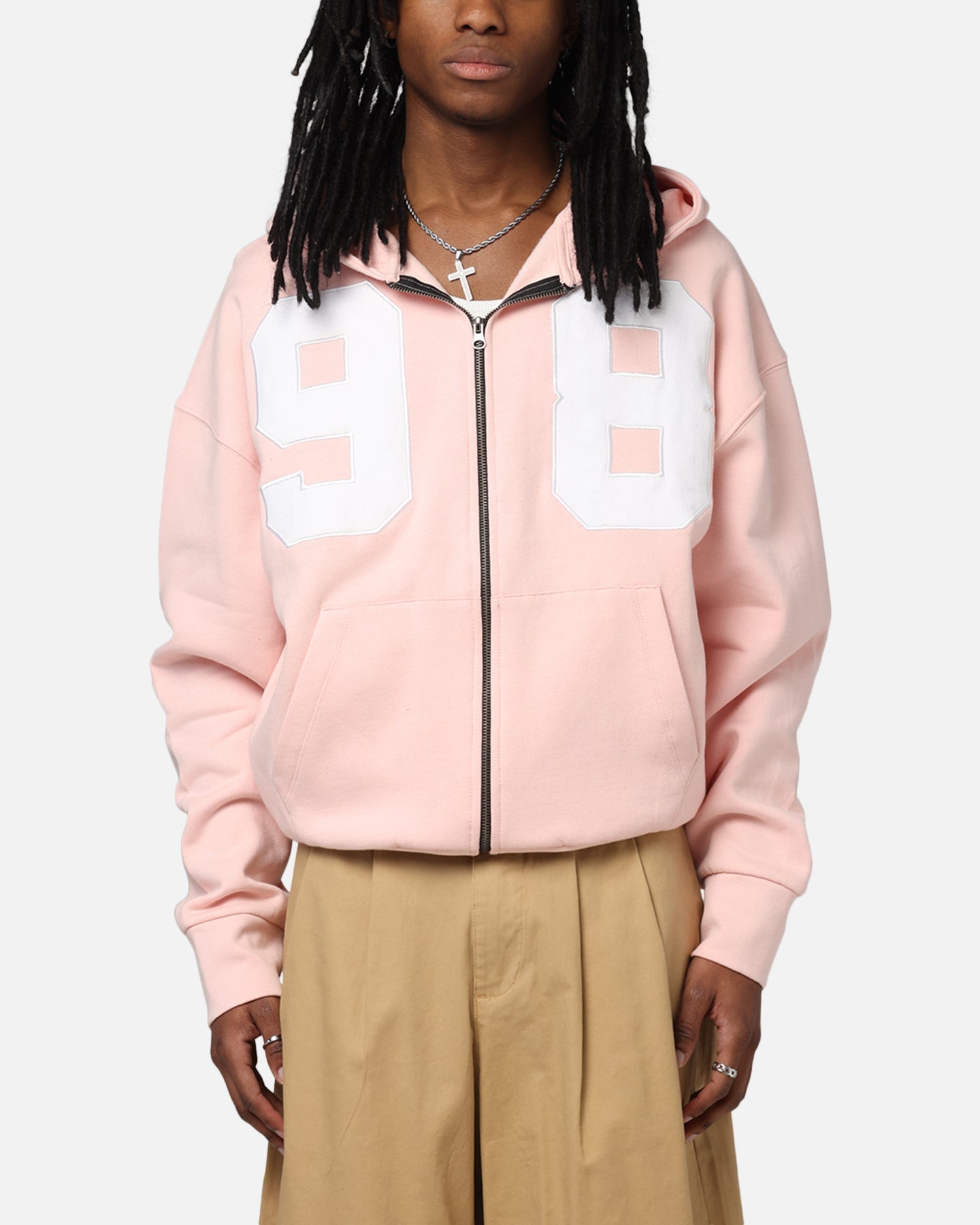 Loiter Cosmos Zip Hoodie Pink