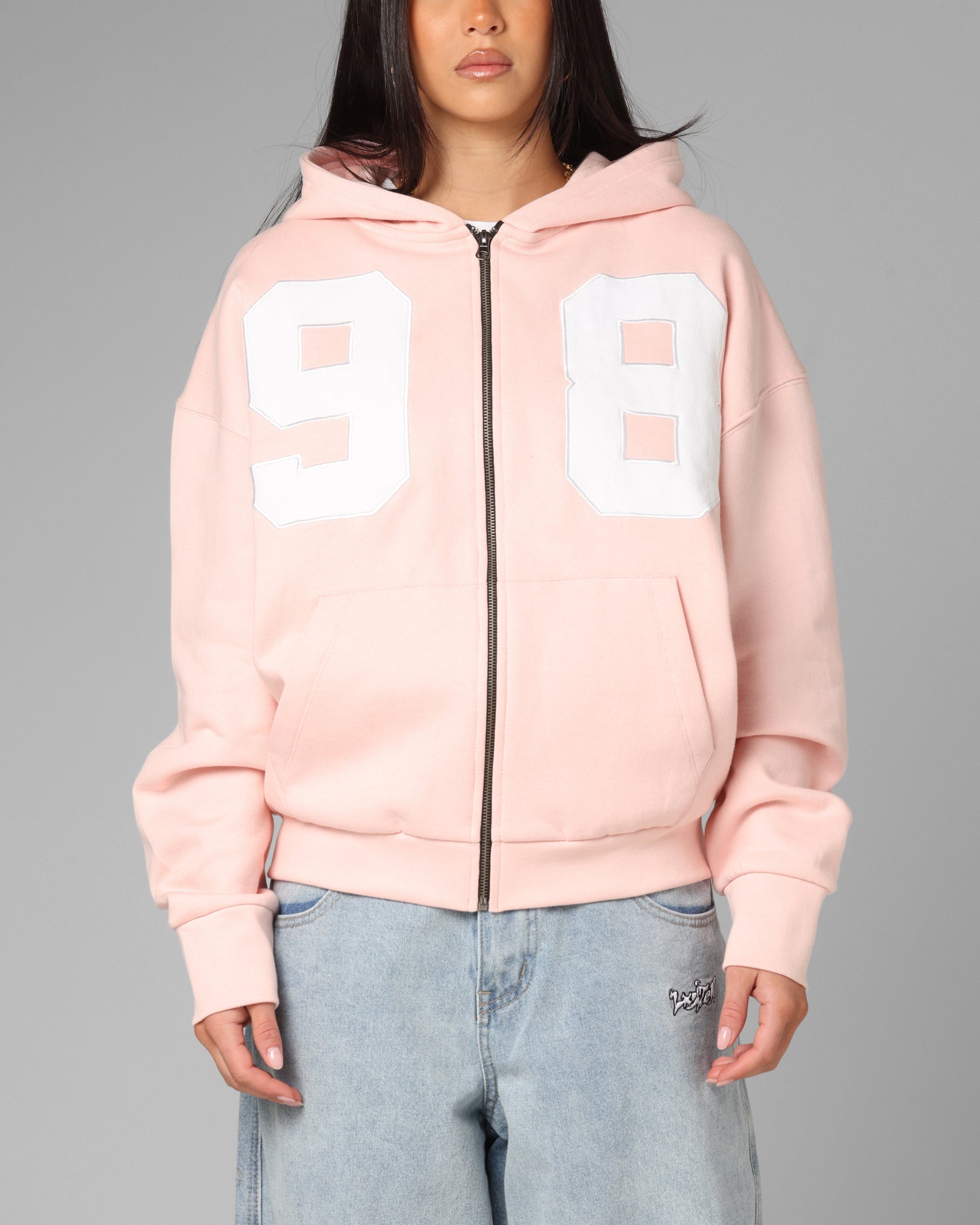 Loiter Cosmos Zip Hoodie Pink