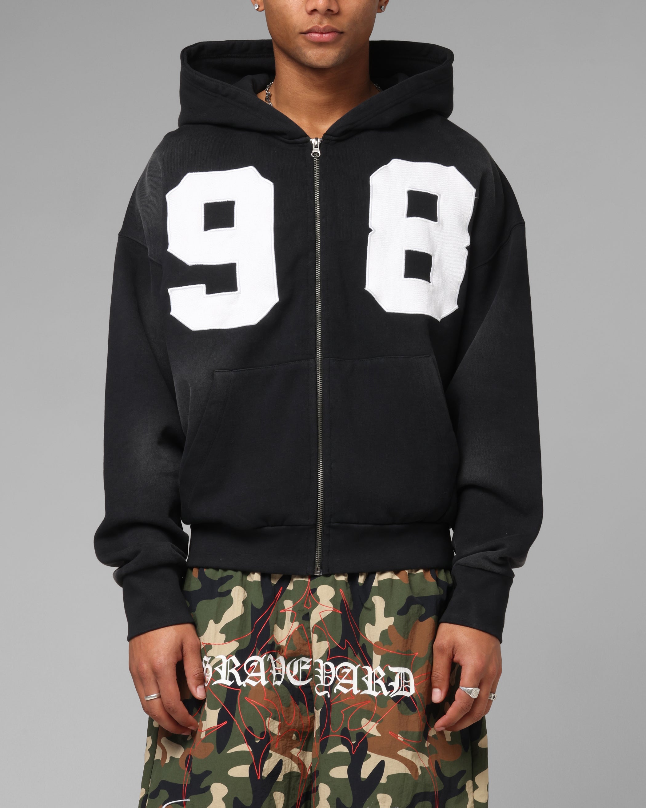 Loiter Cosmos Hoodie Washed Black