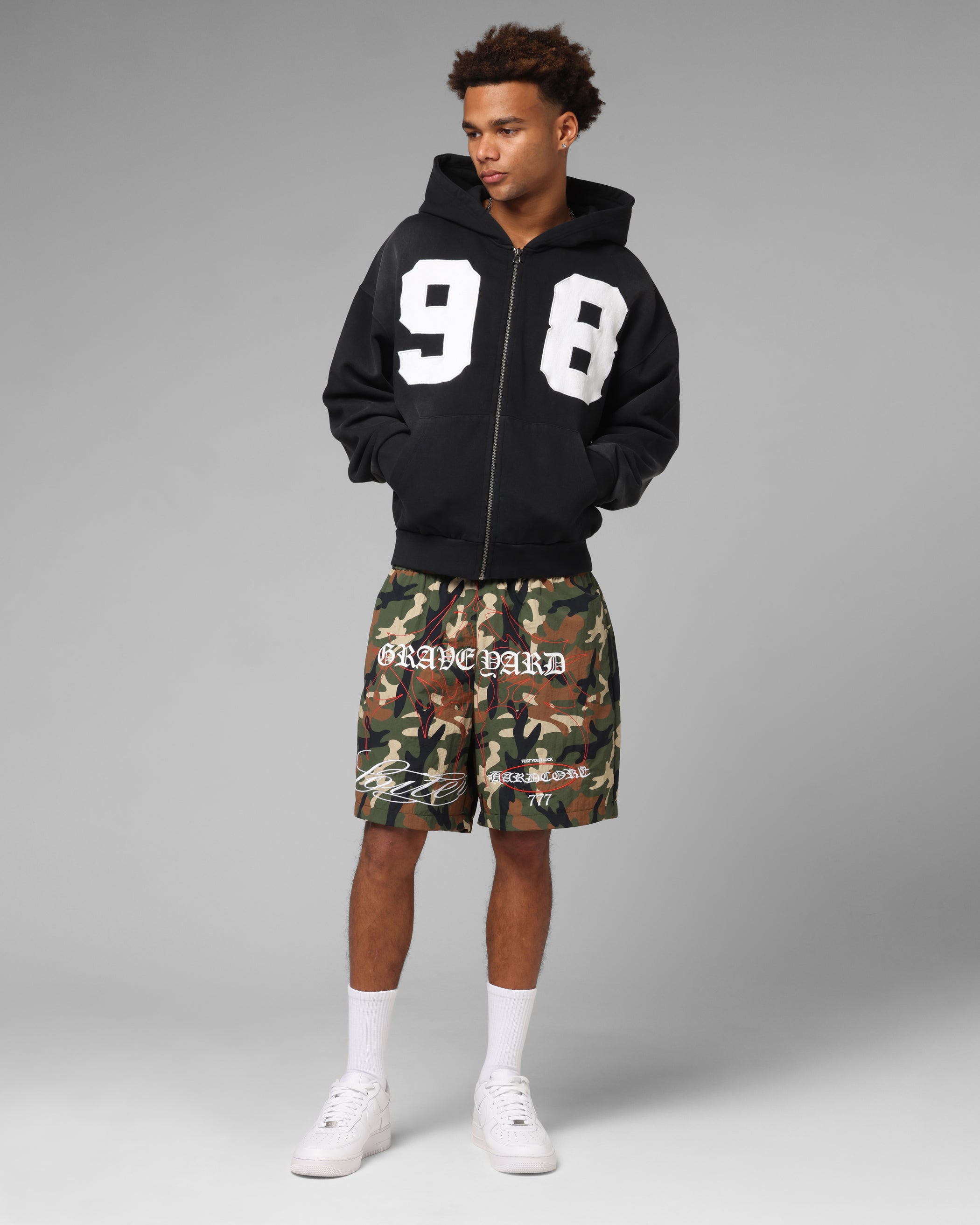 Loiter Cosmos Hoodie Washed Black