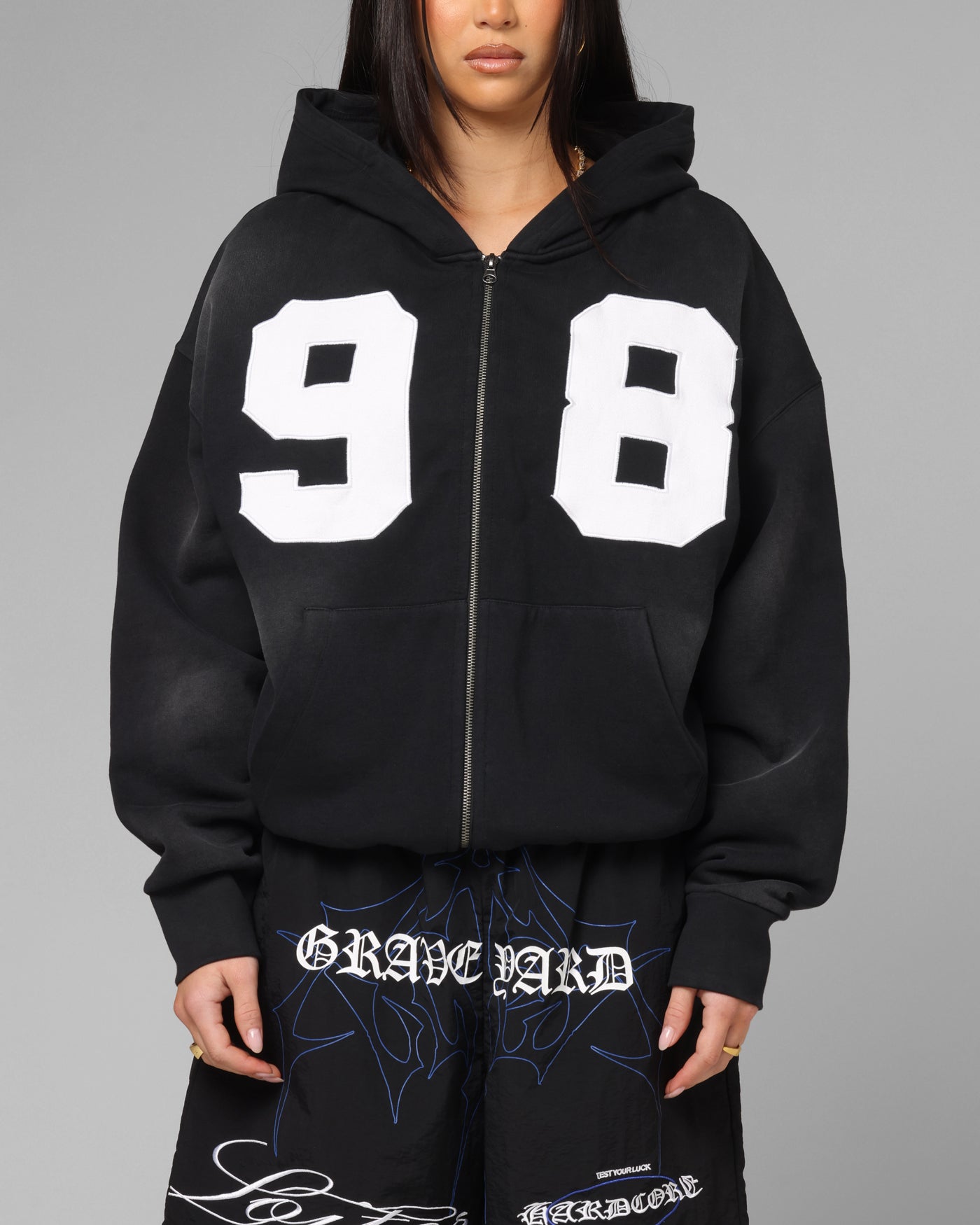 Loiter Cosmos Hoodie Washed Black