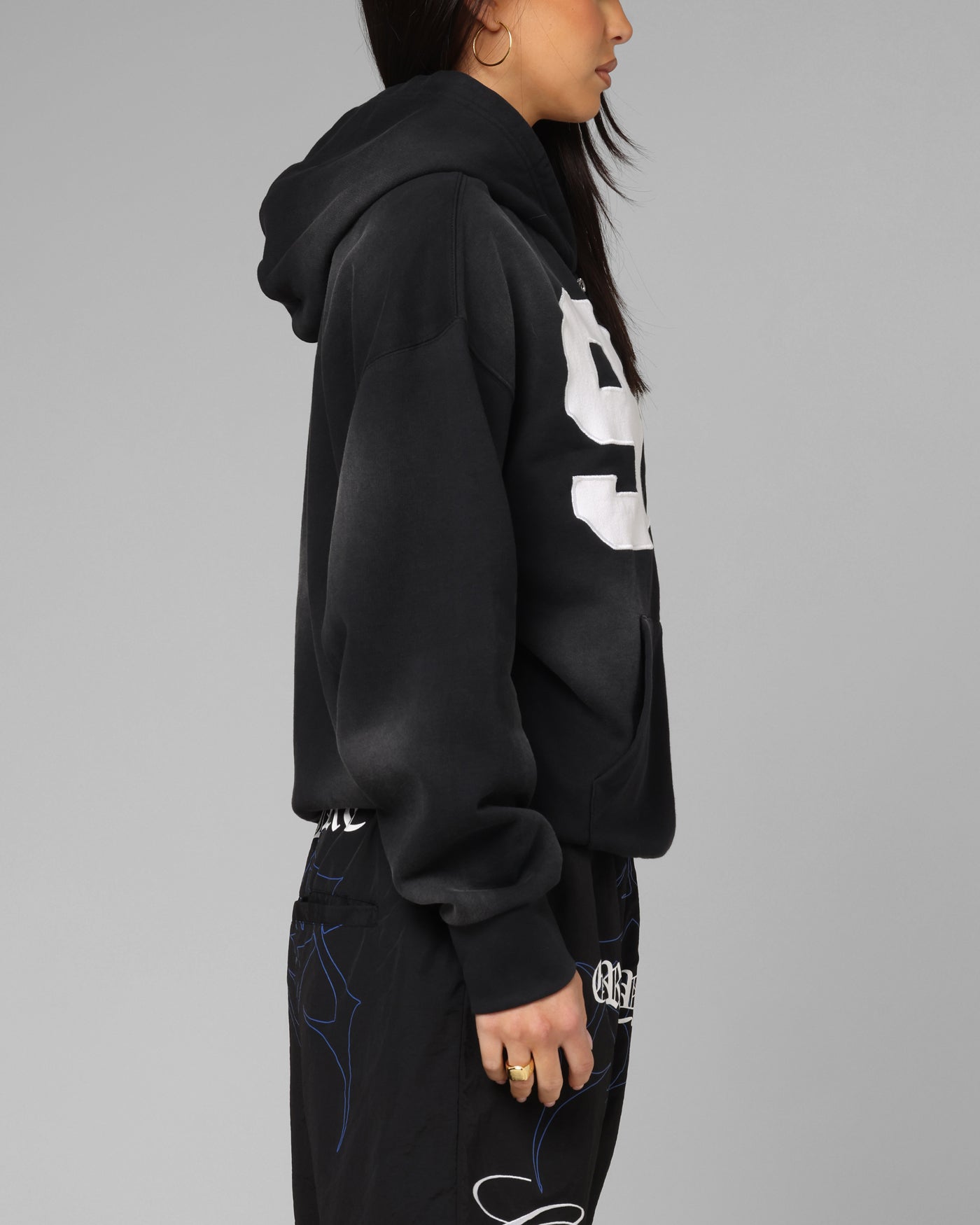 Loiter Cosmos Hoodie Washed Black