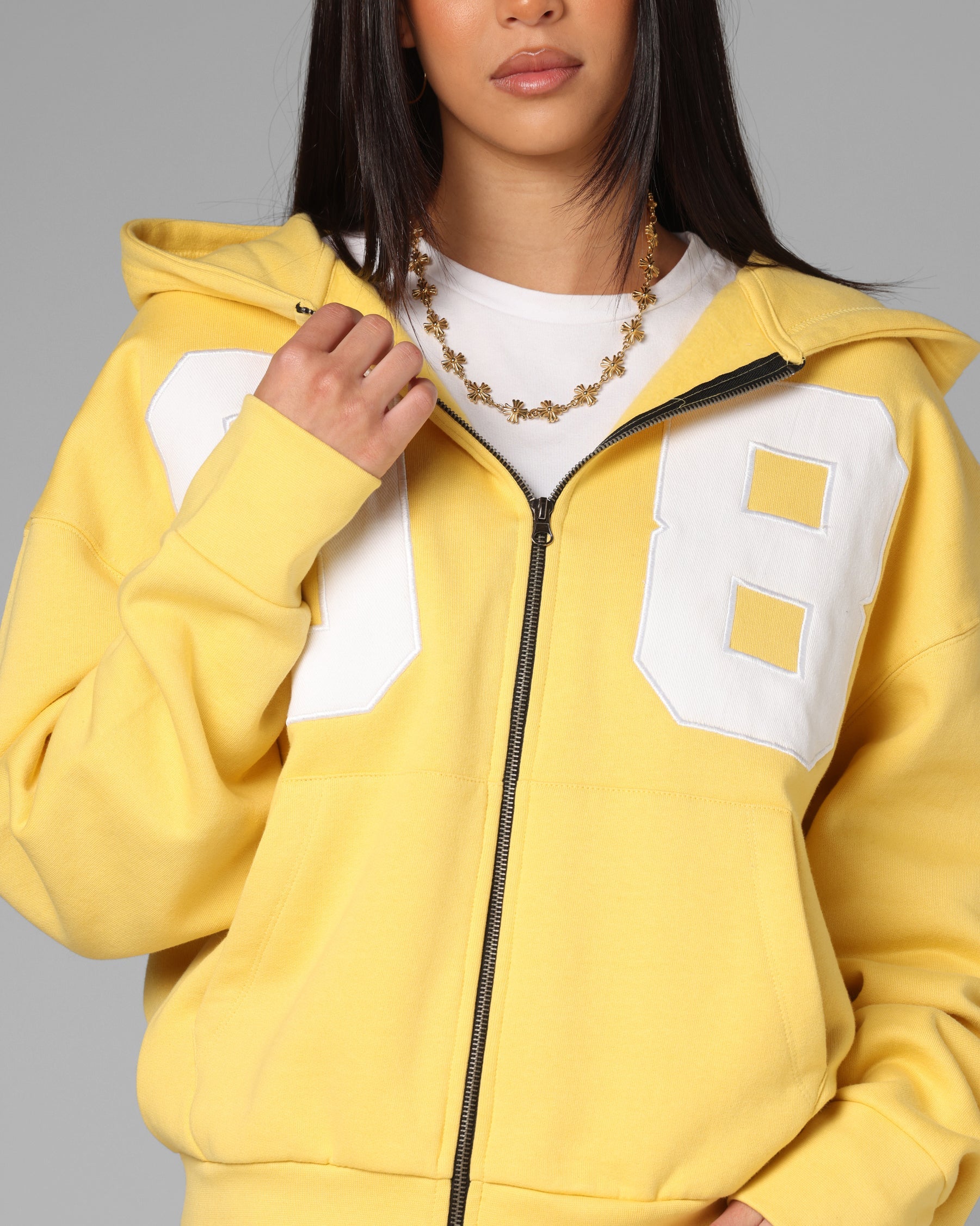 Loiter Cosmos Zip Hoodie Yellow