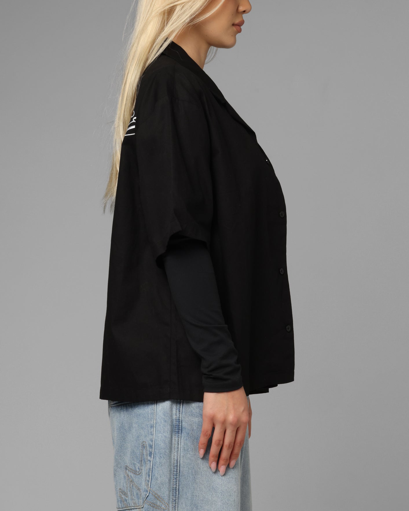 Loiter Daytona Button Up Shirt Black