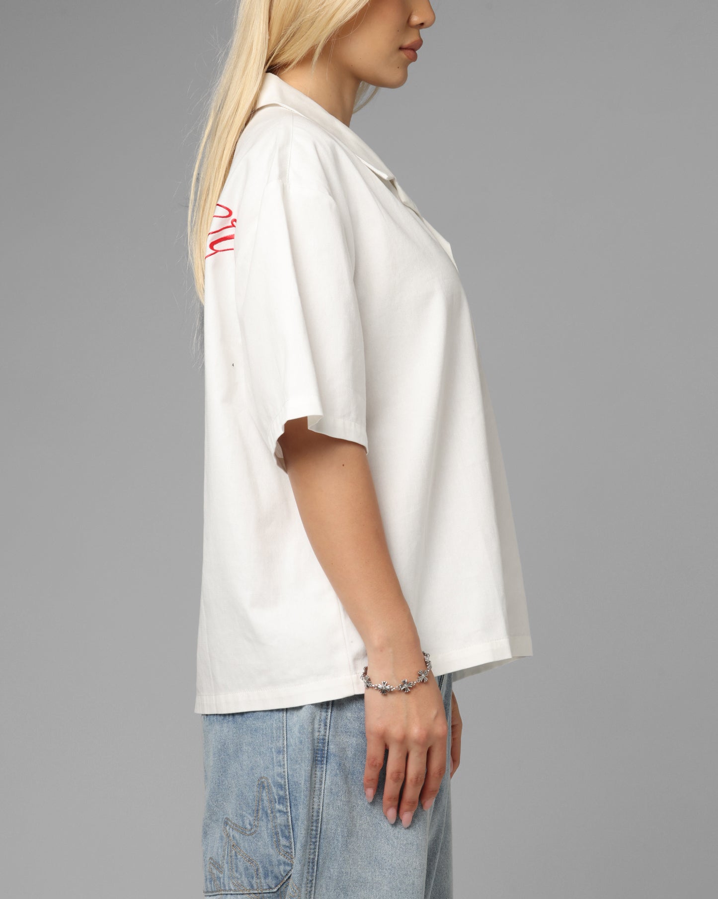 Loiter Daytona Button Up Shirt White