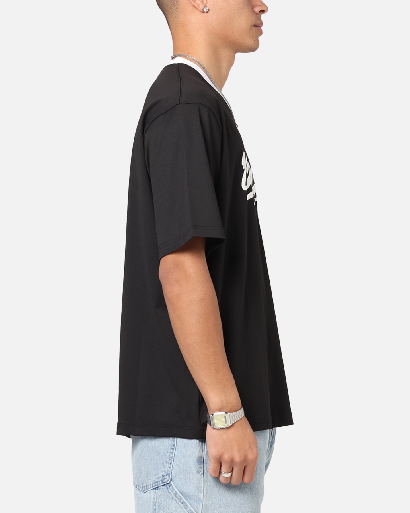Carre Graffiti Jersey T-Shirt Black