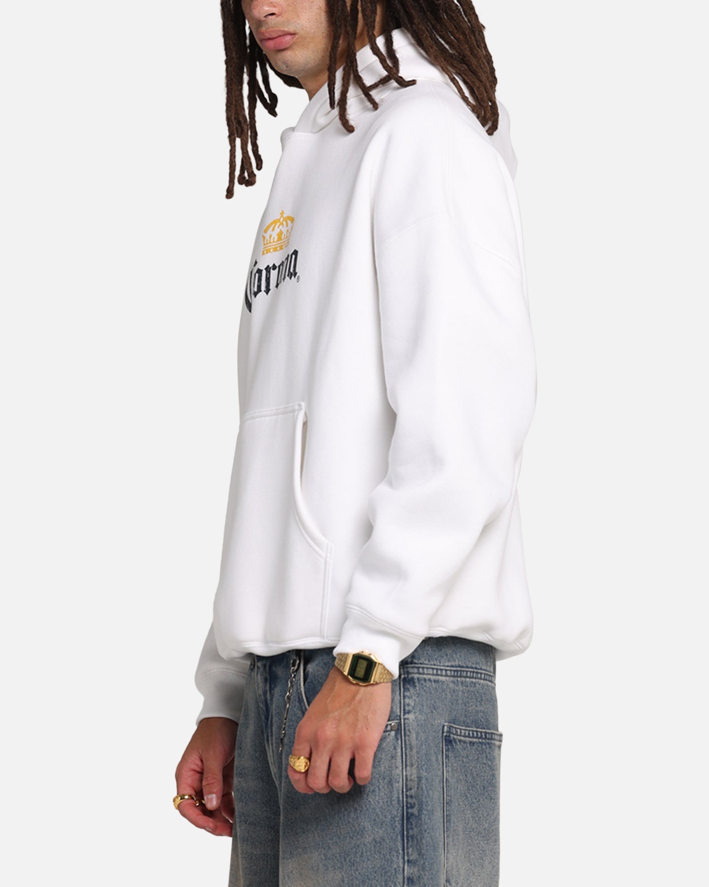 73Studio Corona Premium Hoodie White