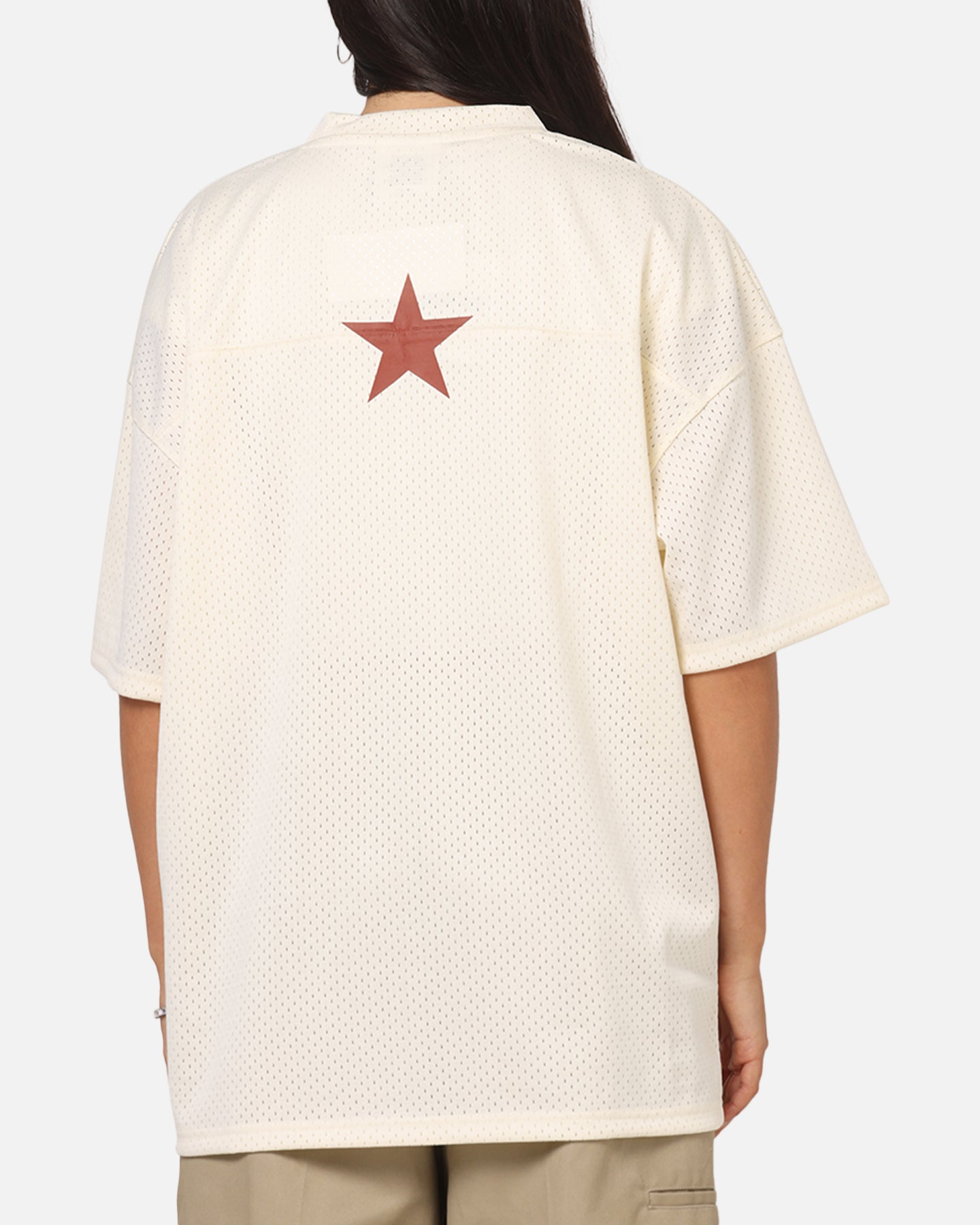 Carre Star Academy Mesh T-Shirt Off White