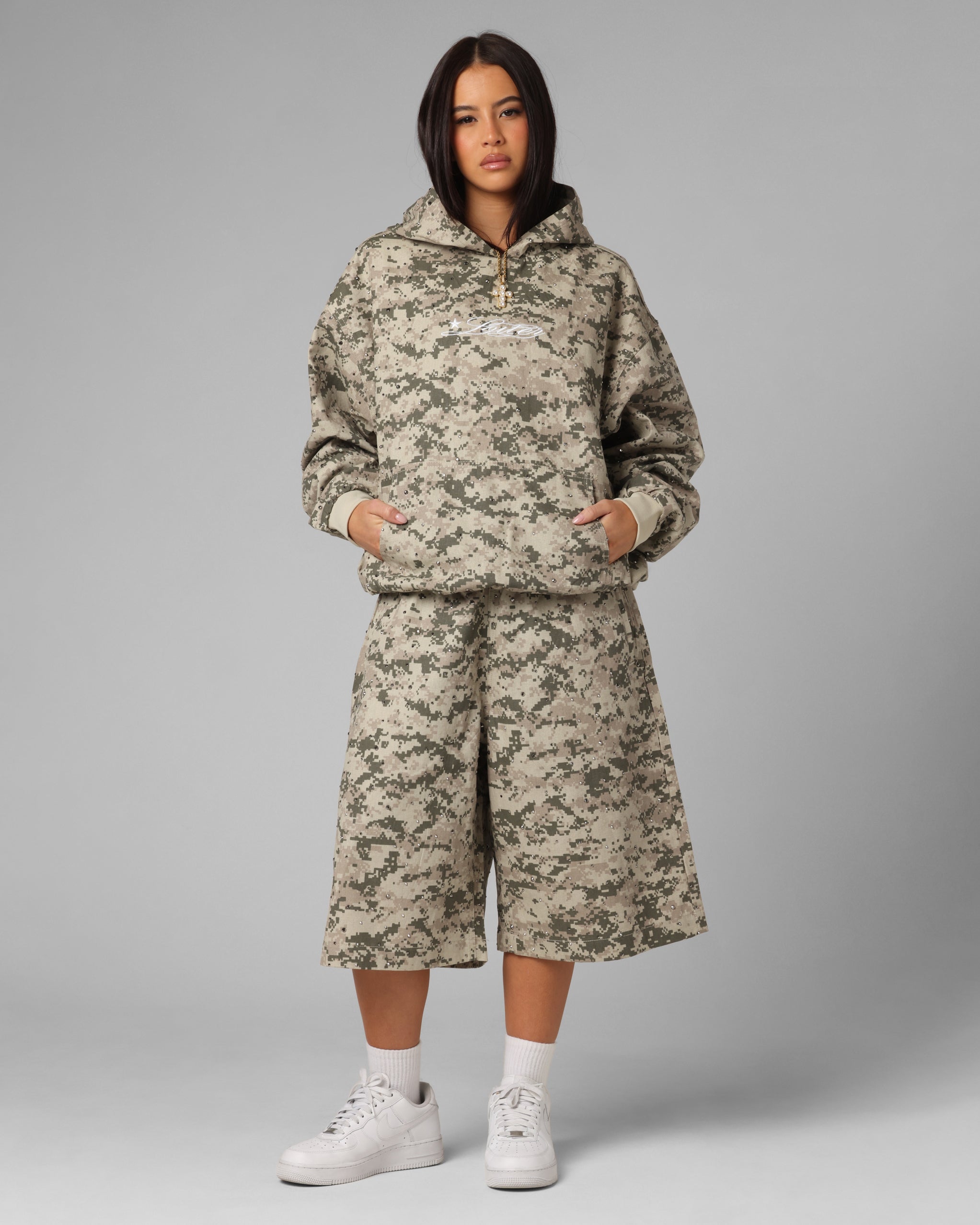 Loiter Hail Storm Premium Hoodie Digi Camo