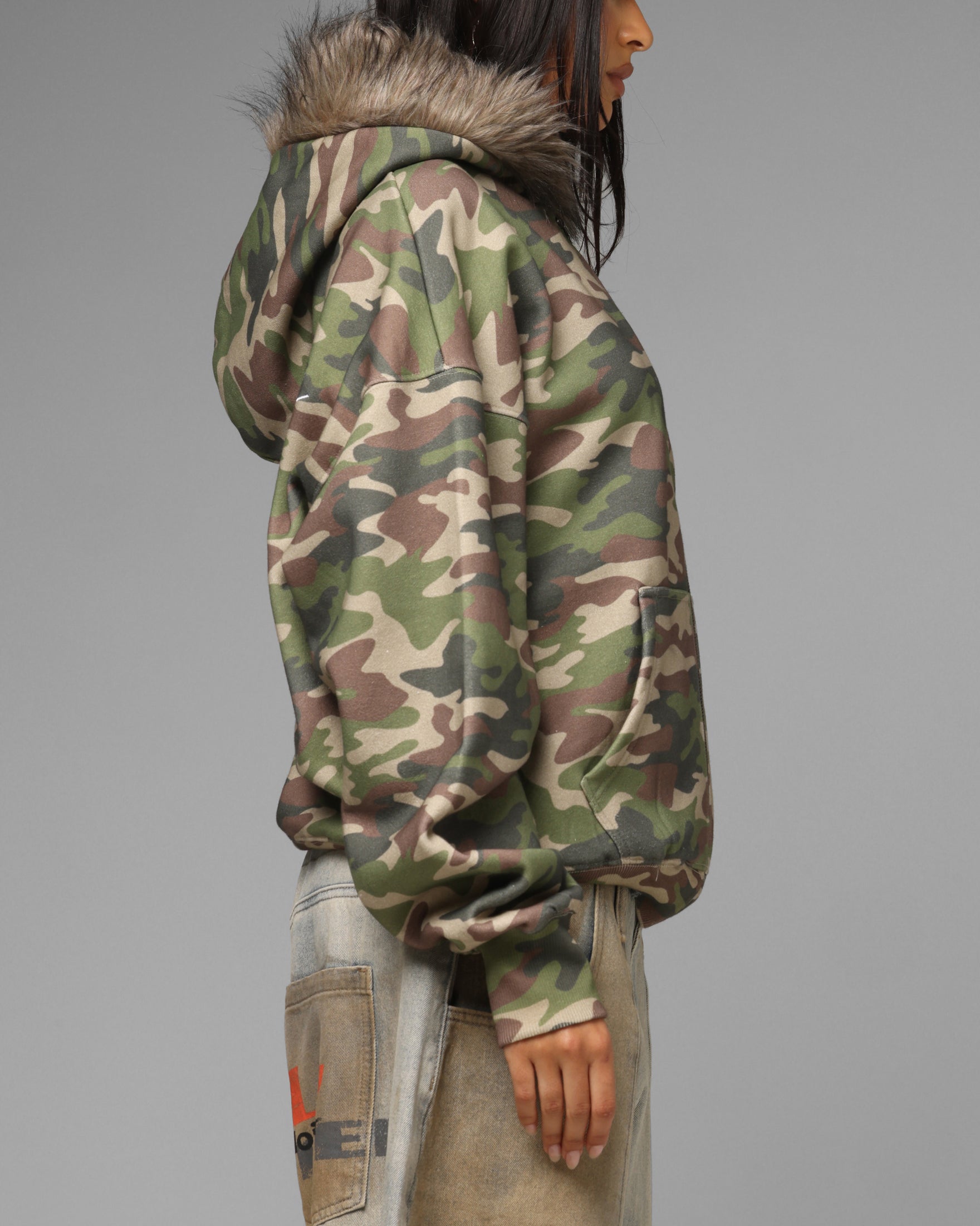 Loiter Purity Zip Hoodie Camo