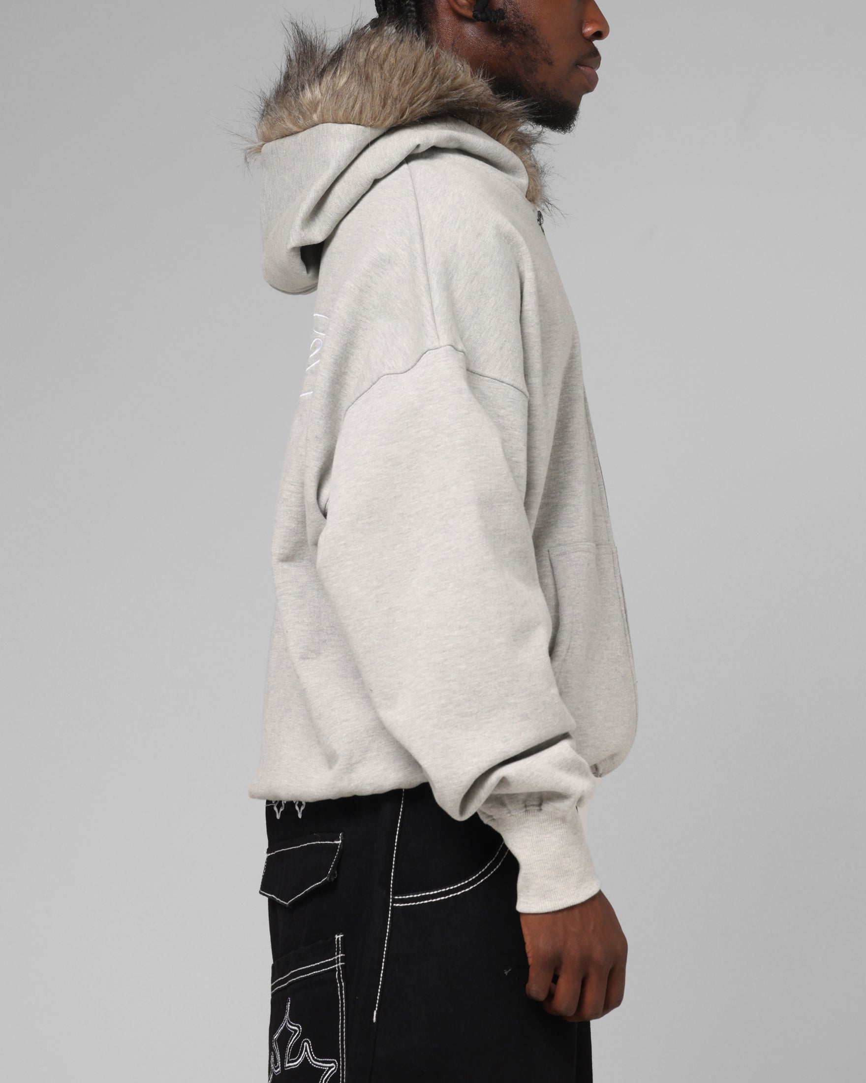 Loiter Purity Zip Hoodie Grey