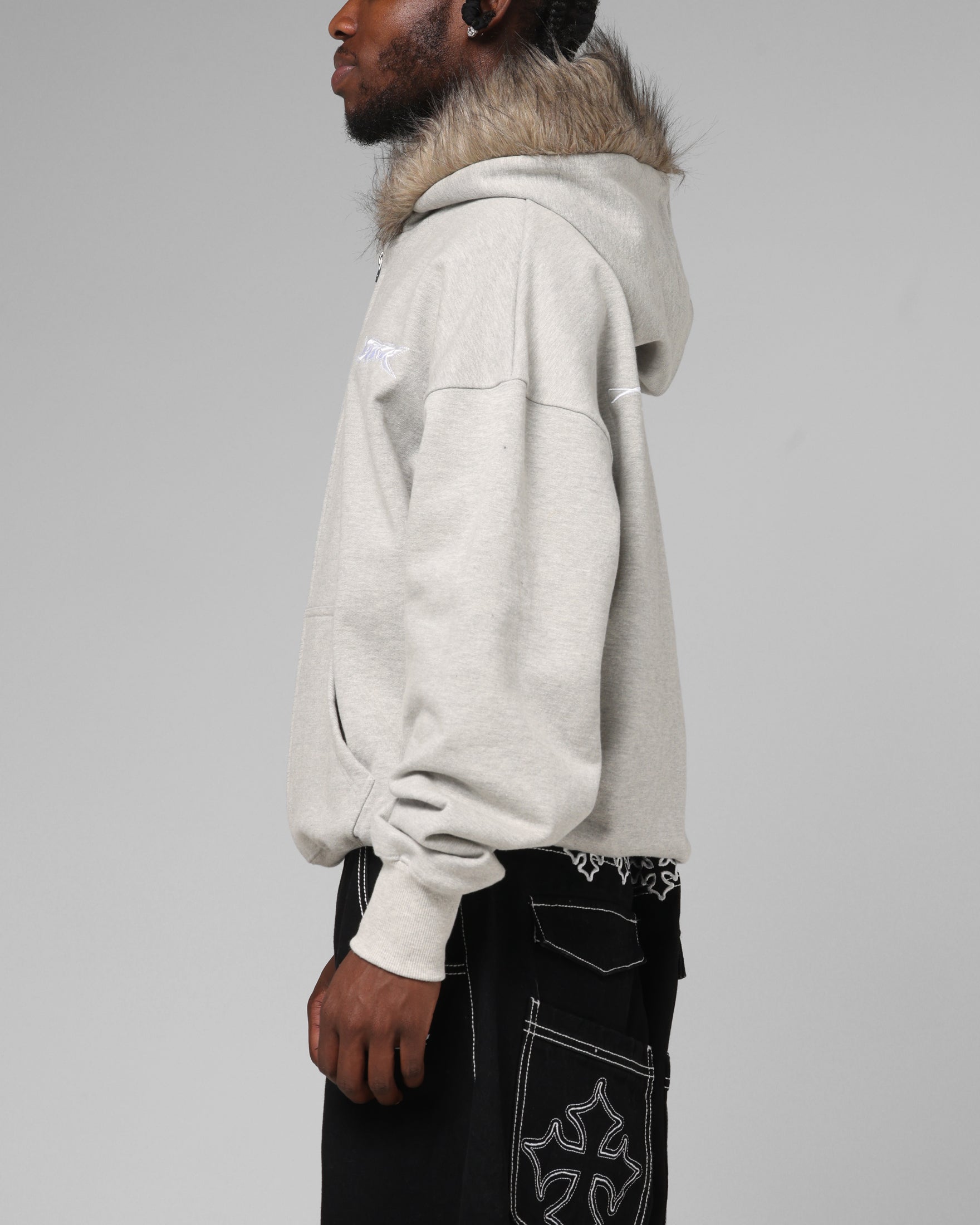 Loiter Purity Zip Hoodie Grey