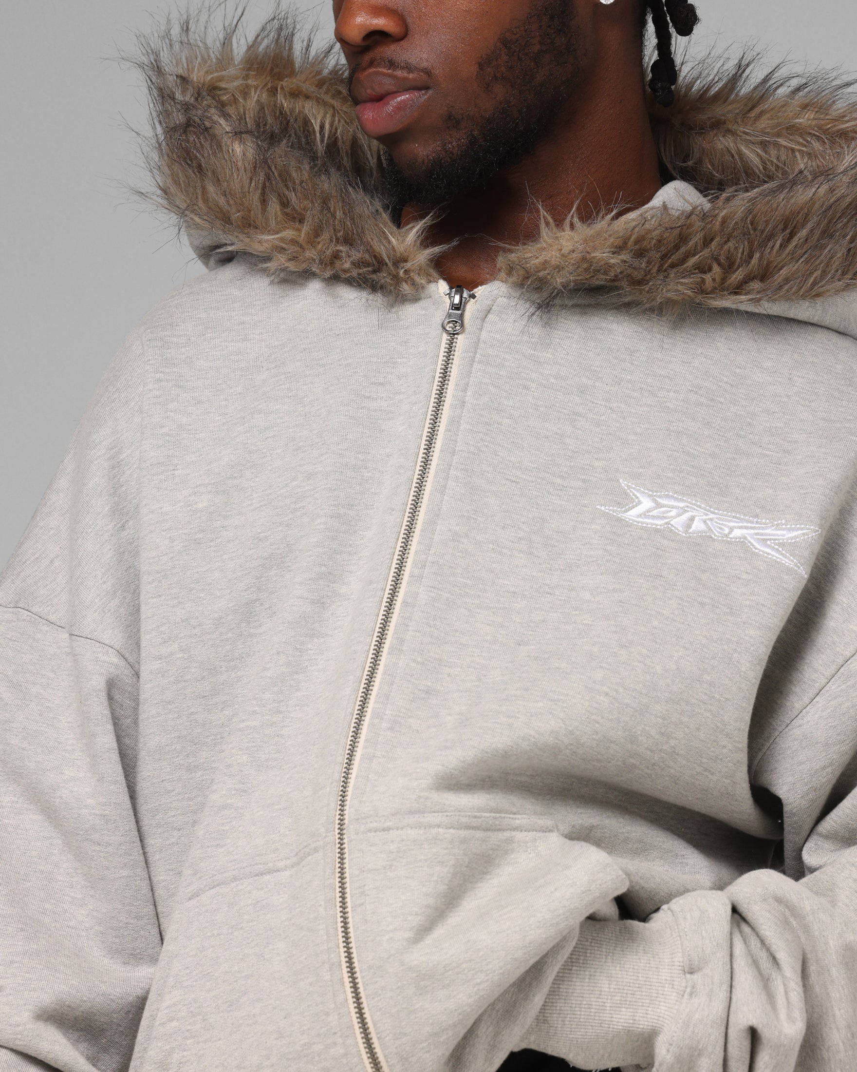 Loiter Purity Zip Hoodie Grey
