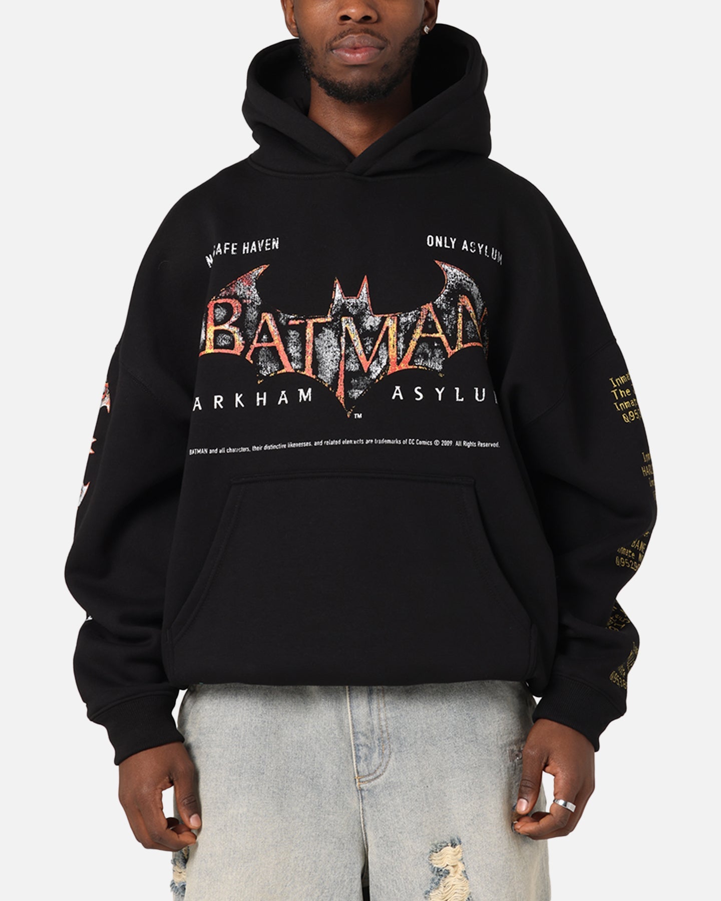 73Studio X DC Batman Arkham Asylum Premium Hoodie Black