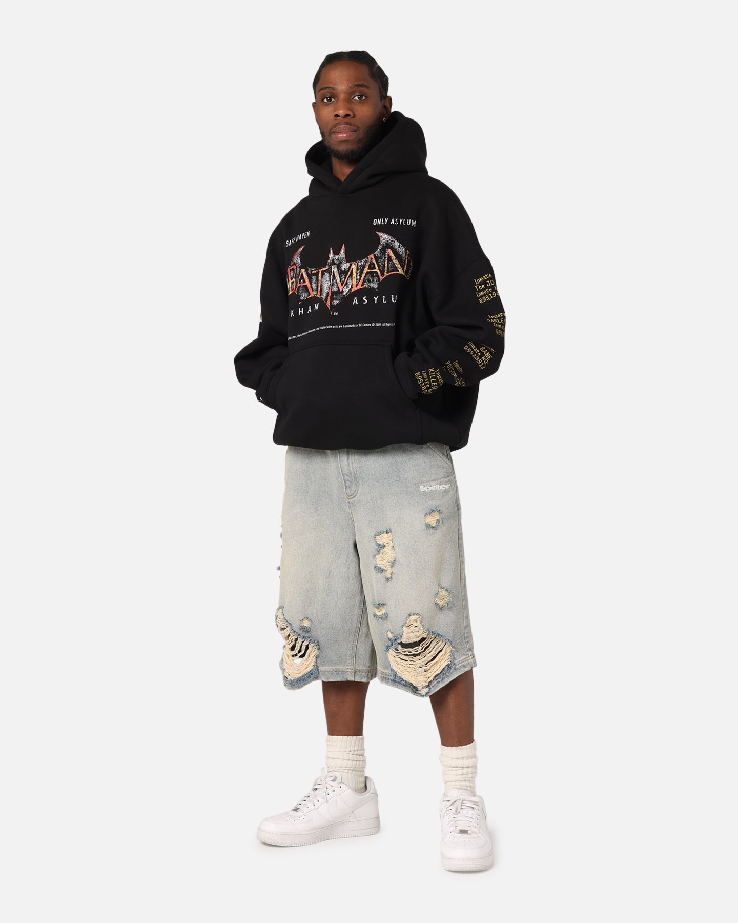 73Studio X DC Batman Arkham Asylum Premium Hoodie Black