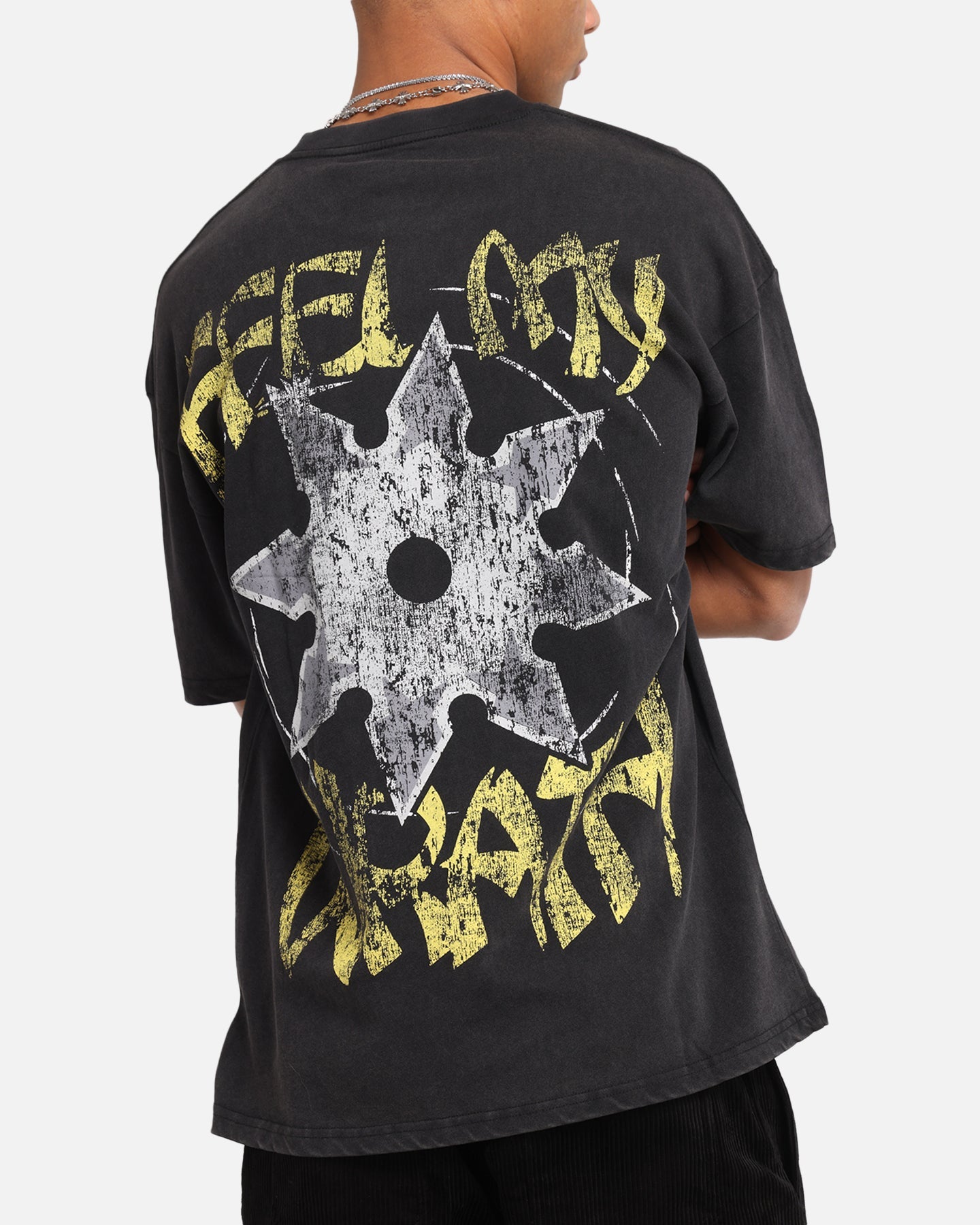 73Studio X South Park Lets Fighting Love Vintage T-Shirt Black Acidwash