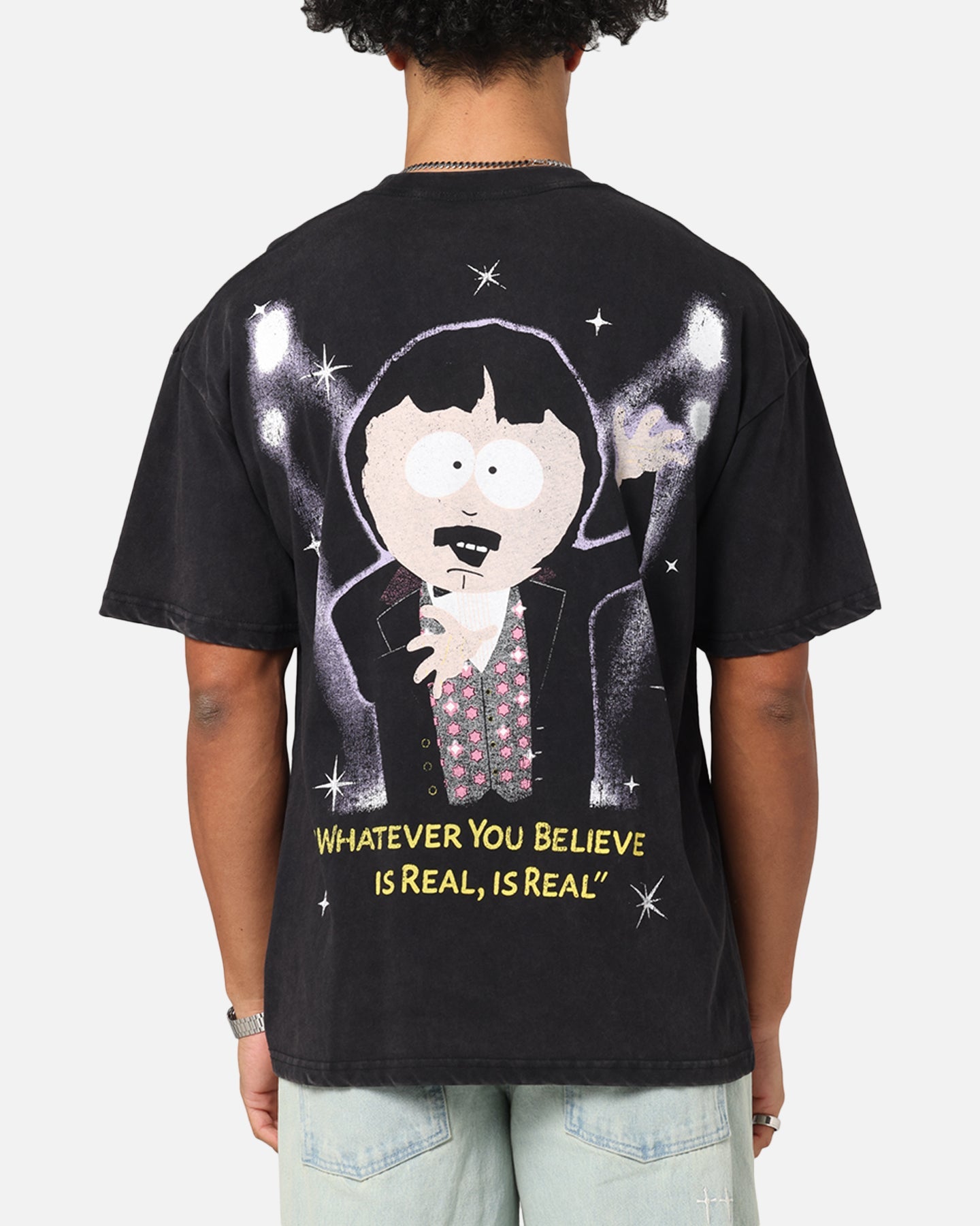 73Studio X South Park The Amazing Randy Vintage T-Shirt Black Acidwash
