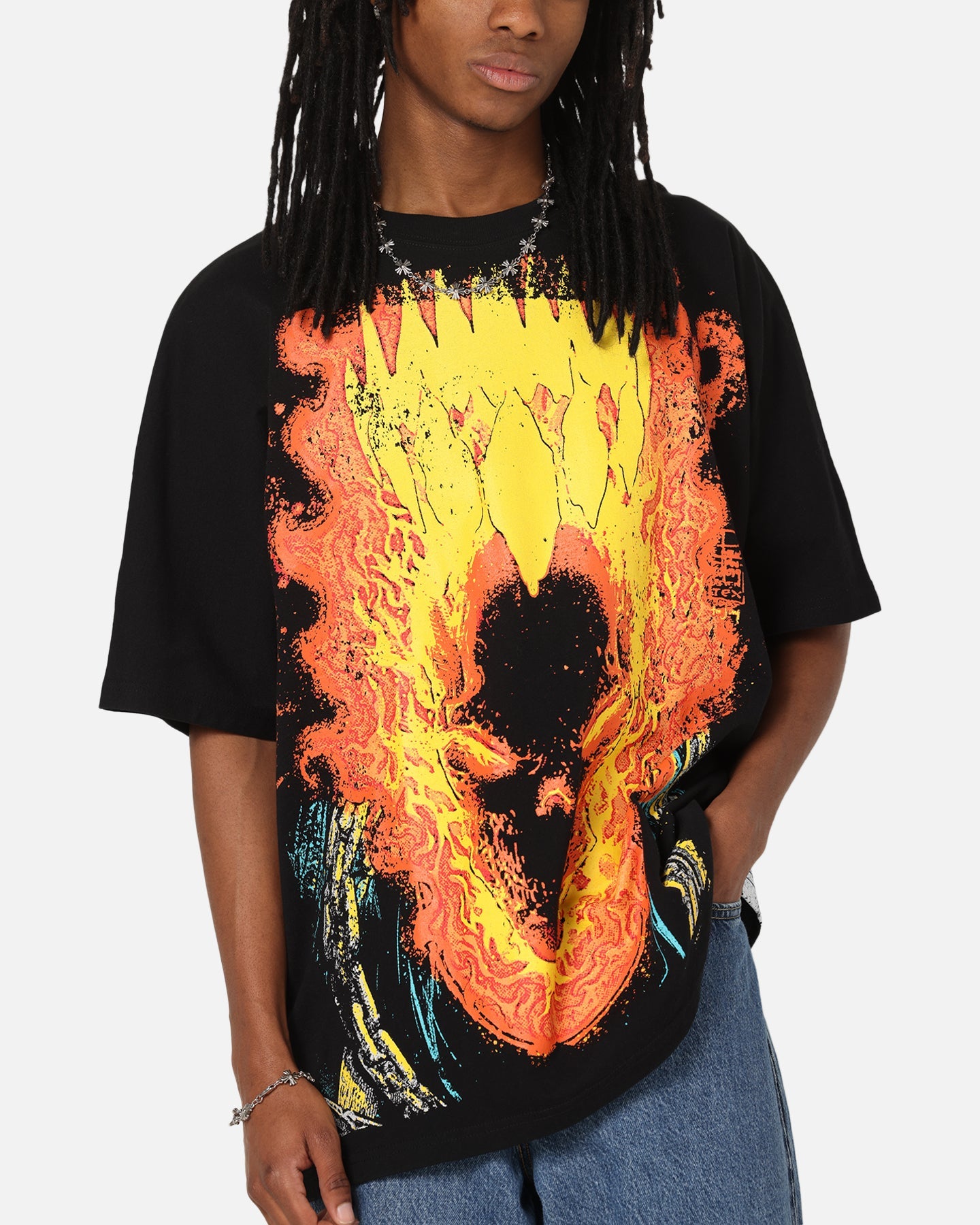 73Studio Marvel Ghost Rider All Over Print T-Shirt Black