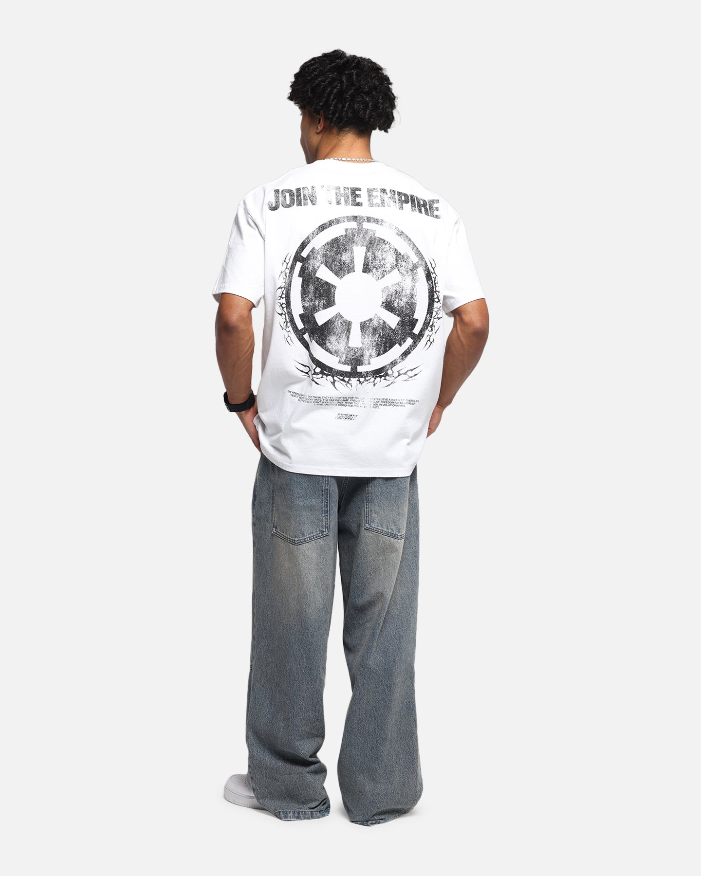 73Studio Star Wars Join The Empire Vintage T-Shirt White