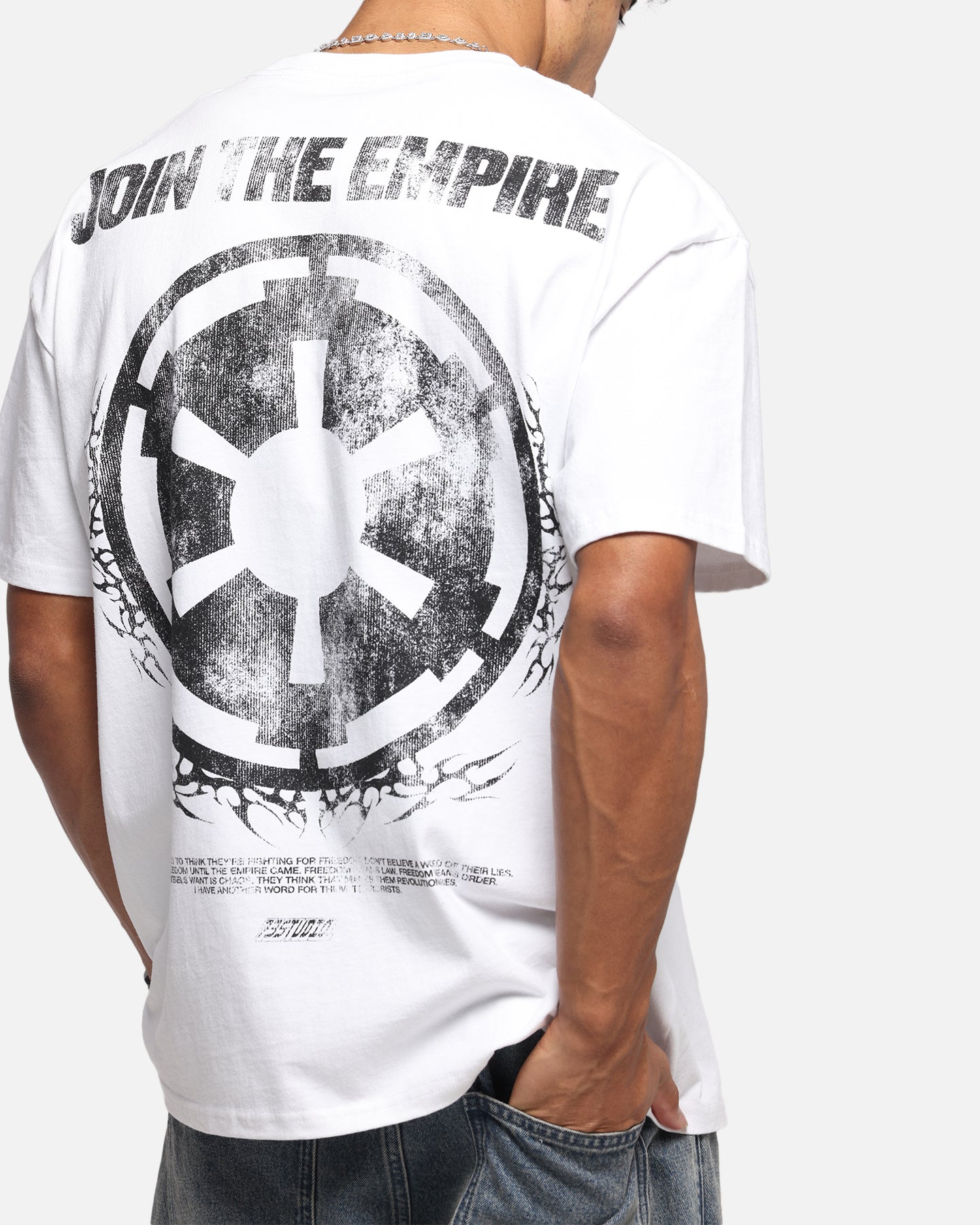 73Studio Star Wars Join The Empire Vintage T-Shirt White