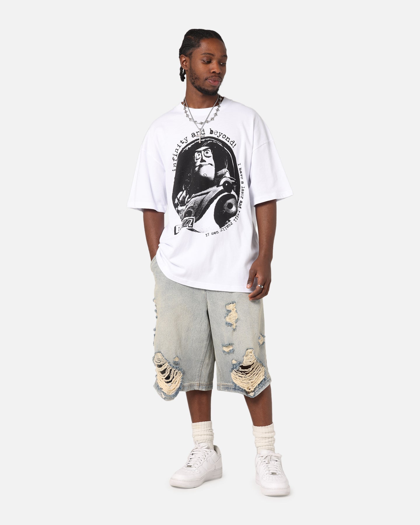 73Studio Disney Pixar Toy Story Buzz Lightyear Vintage T-Shirt White