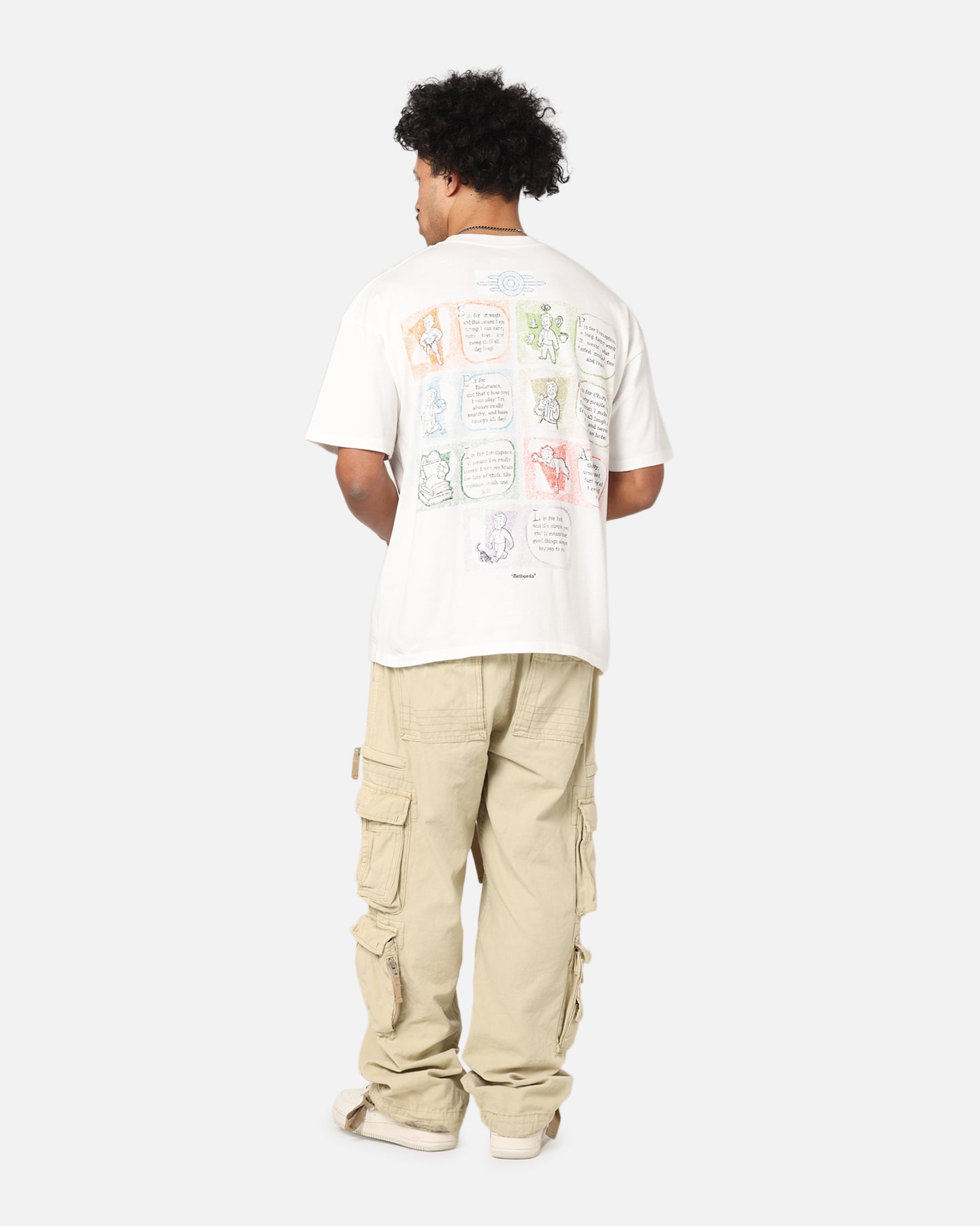 73Studio X Fallout '76 S.P.E.C.I.A.L Vintage T-Shirt Off White