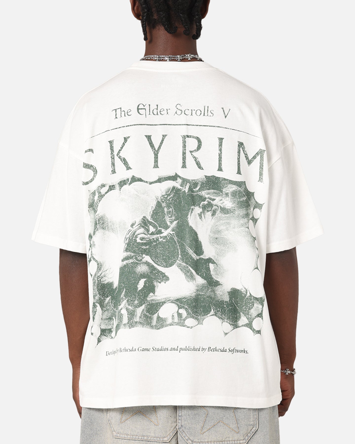 73Studio X The Elder Scrolls V: Skyrim Vintage T-Shirt Off White