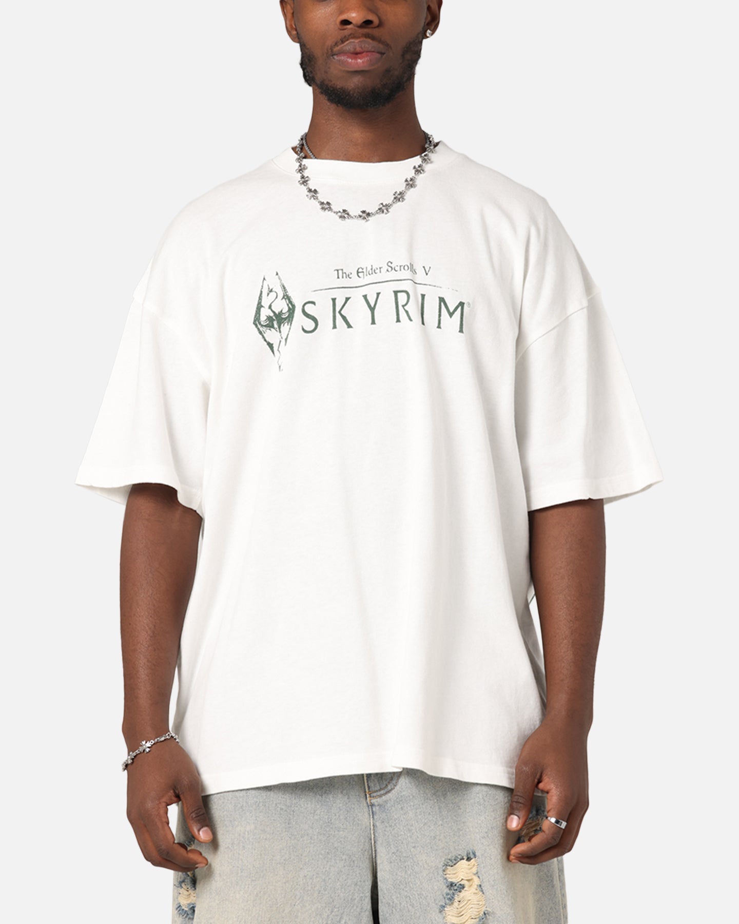 73Studio X The Elder Scrolls V: Skyrim Vintage T-Shirt Off White