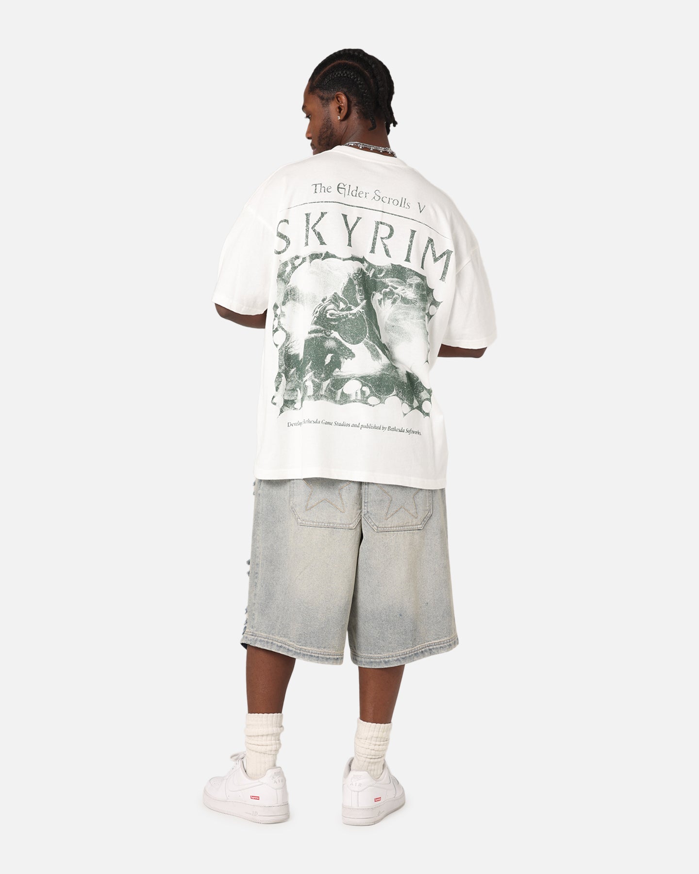 73Studio X The Elder Scrolls V: Skyrim Vintage T-Shirt Off White