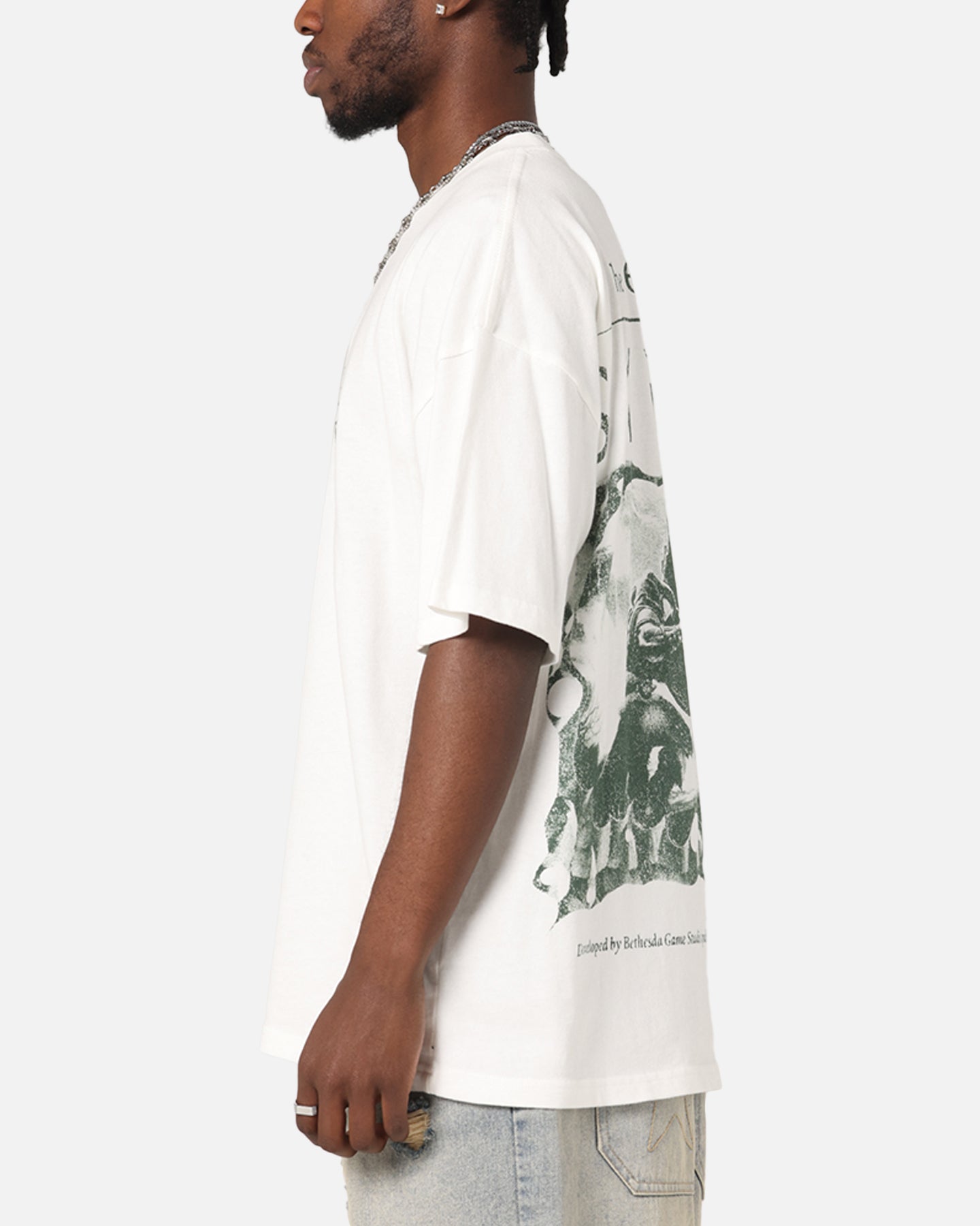 73Studio X The Elder Scrolls V: Skyrim Vintage T-Shirt Off White