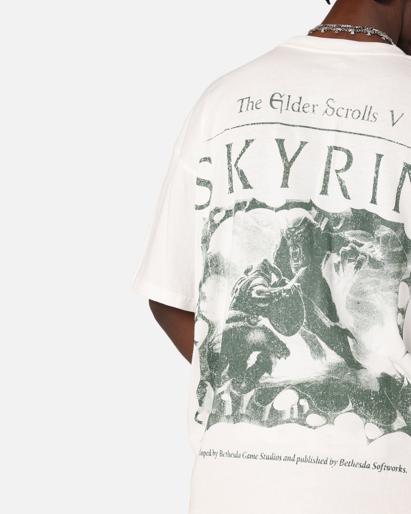73Studio X The Elder Scrolls V: Skyrim Vintage T-Shirt Off White