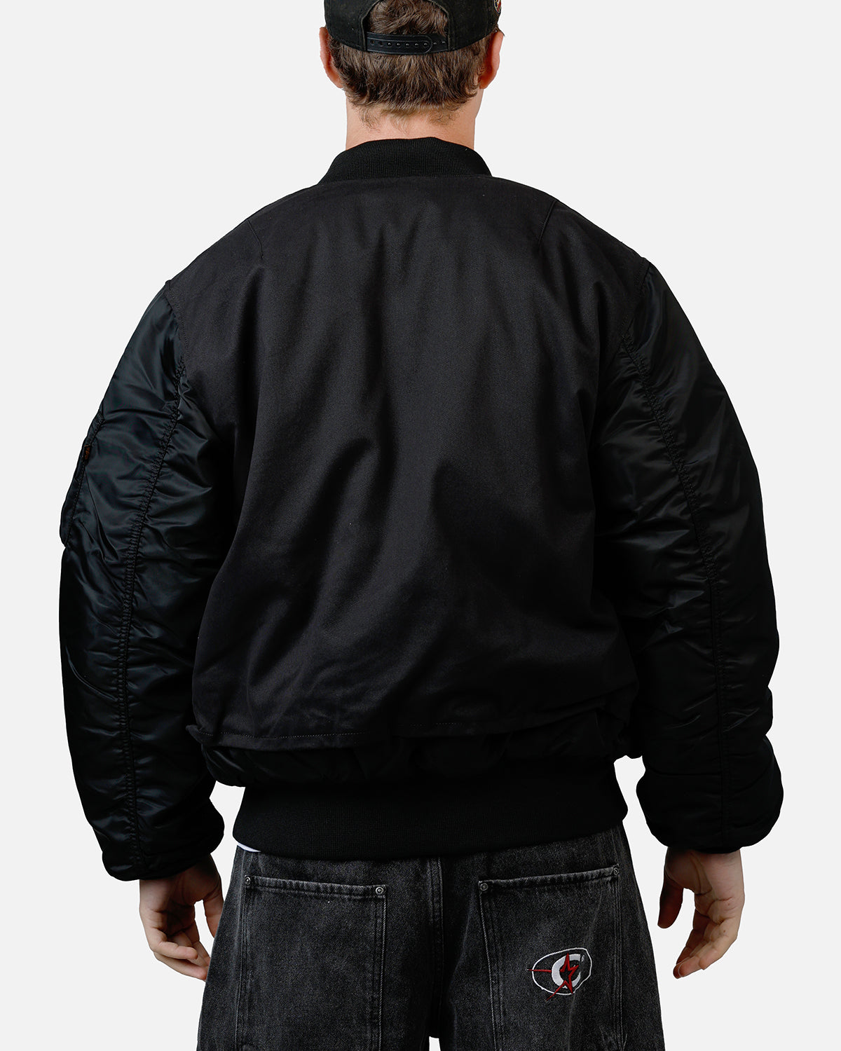 Alpha Industries MA-1 Mixed Cotton Jacket Black