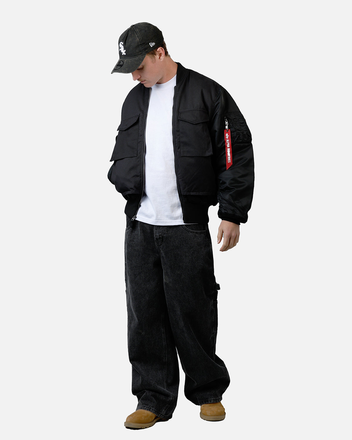 Alpha Industries MA-1 Mixed Cotton Jacket Black
