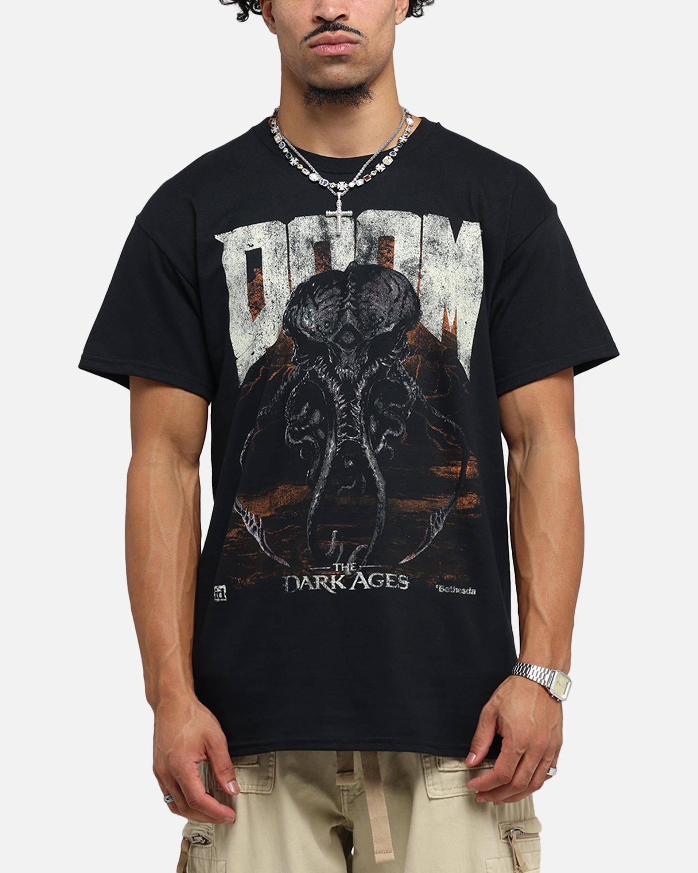 73Studio X Doom Cacodemon Metal T-Shirt Black