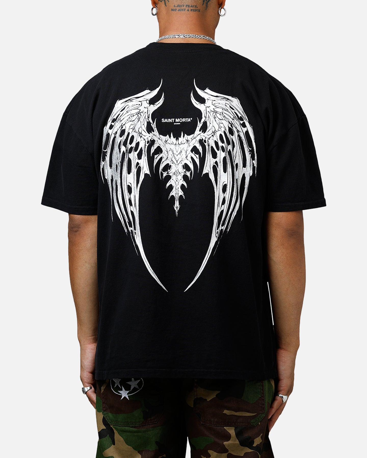 Saint Morta Departed Boxy T-Shirt Black