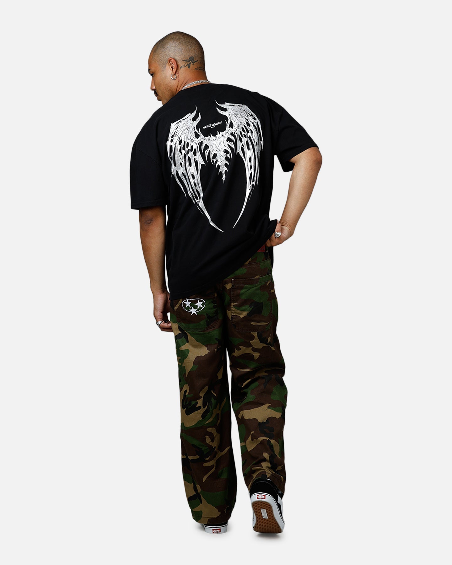 Saint Morta Departed Boxy T-Shirt Black