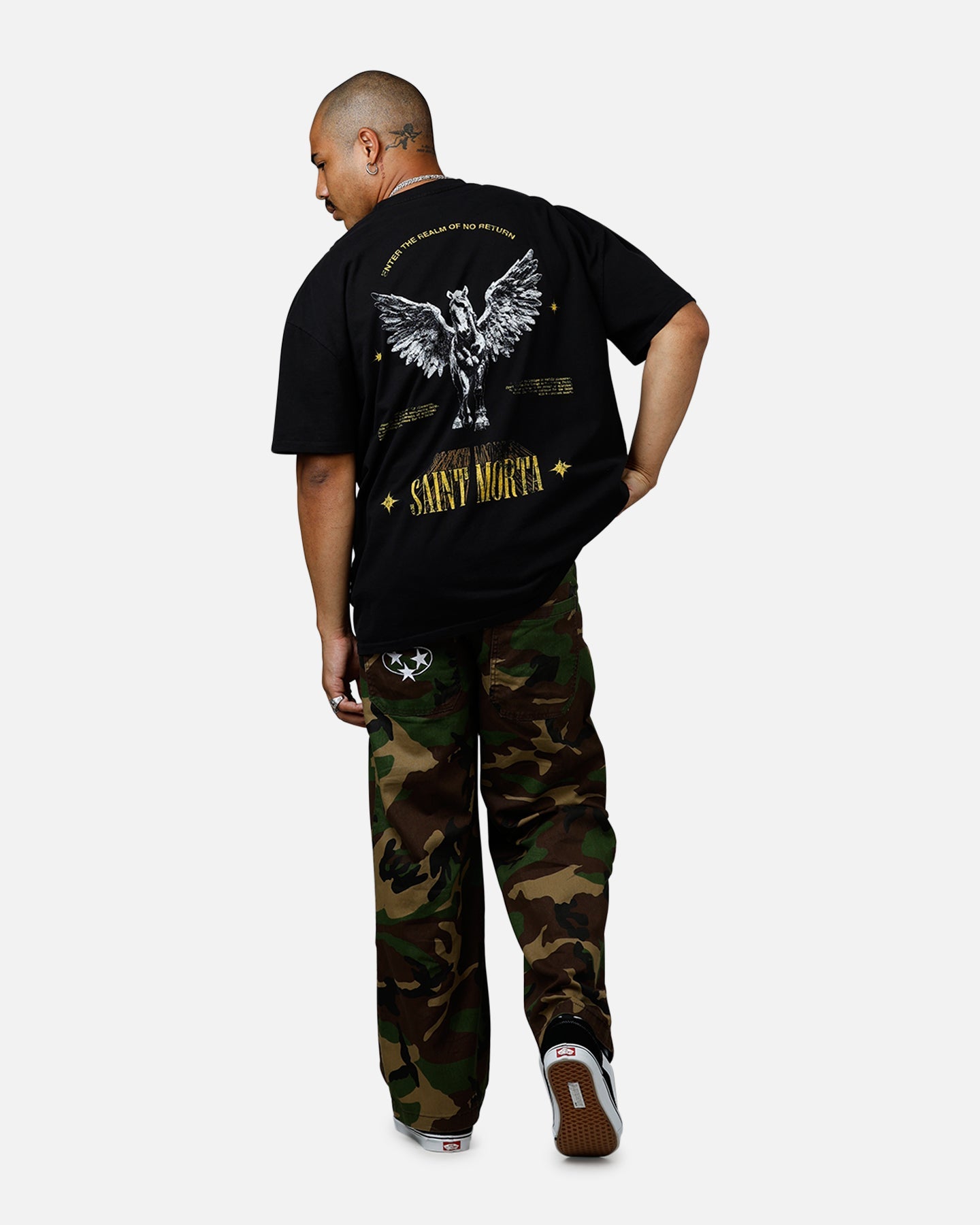 Saint Morta Realm Of Return Boxy T-Shirt Black