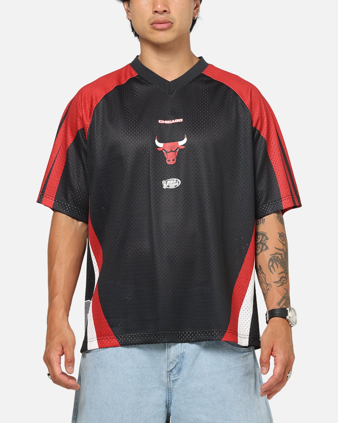 Mitchell & Ness Chicago Bulls Warehouse Rave Jersey Black/Red
