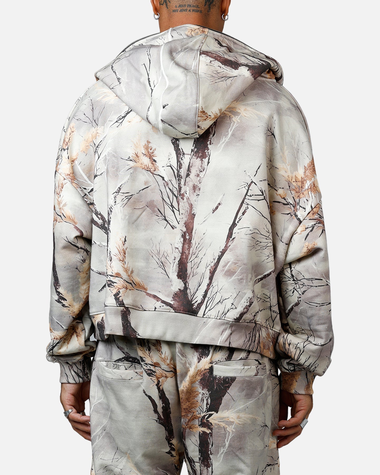MNML Full Zip Hoodie Snow Camo