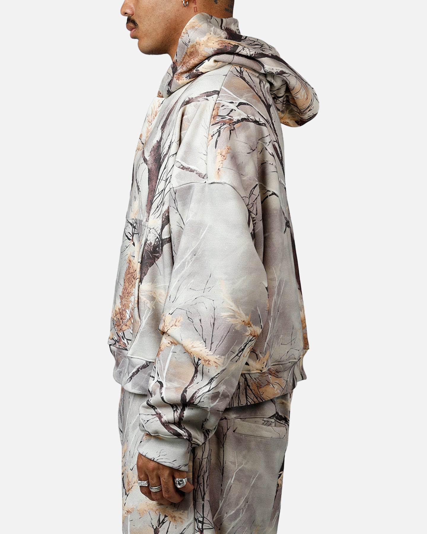 MNML Gradient Pullover Hoodie Snow Camo