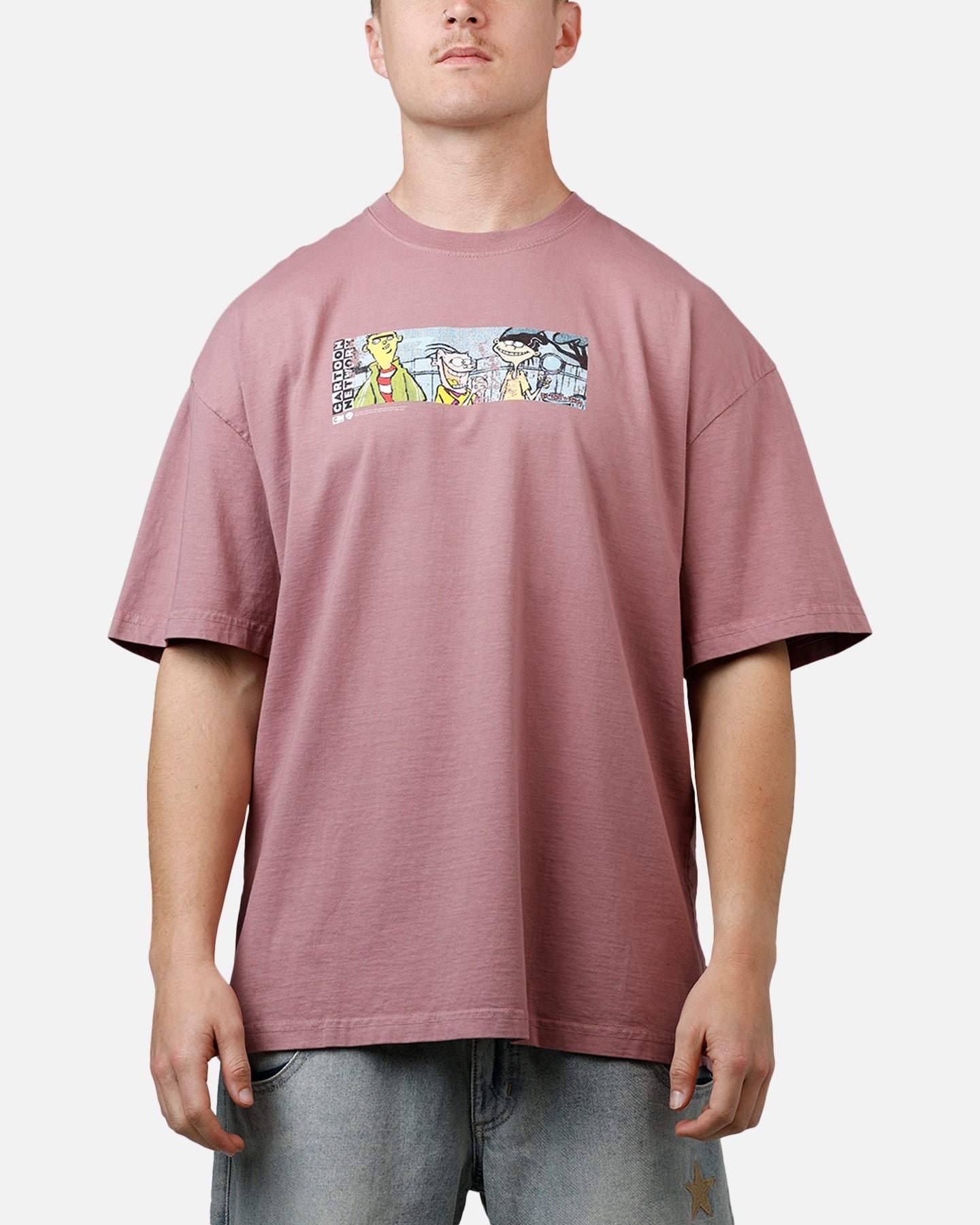 73Studio X Cartoon Network Ed Edd N Eddy Grail Vintage T-Shirt Ash Rose