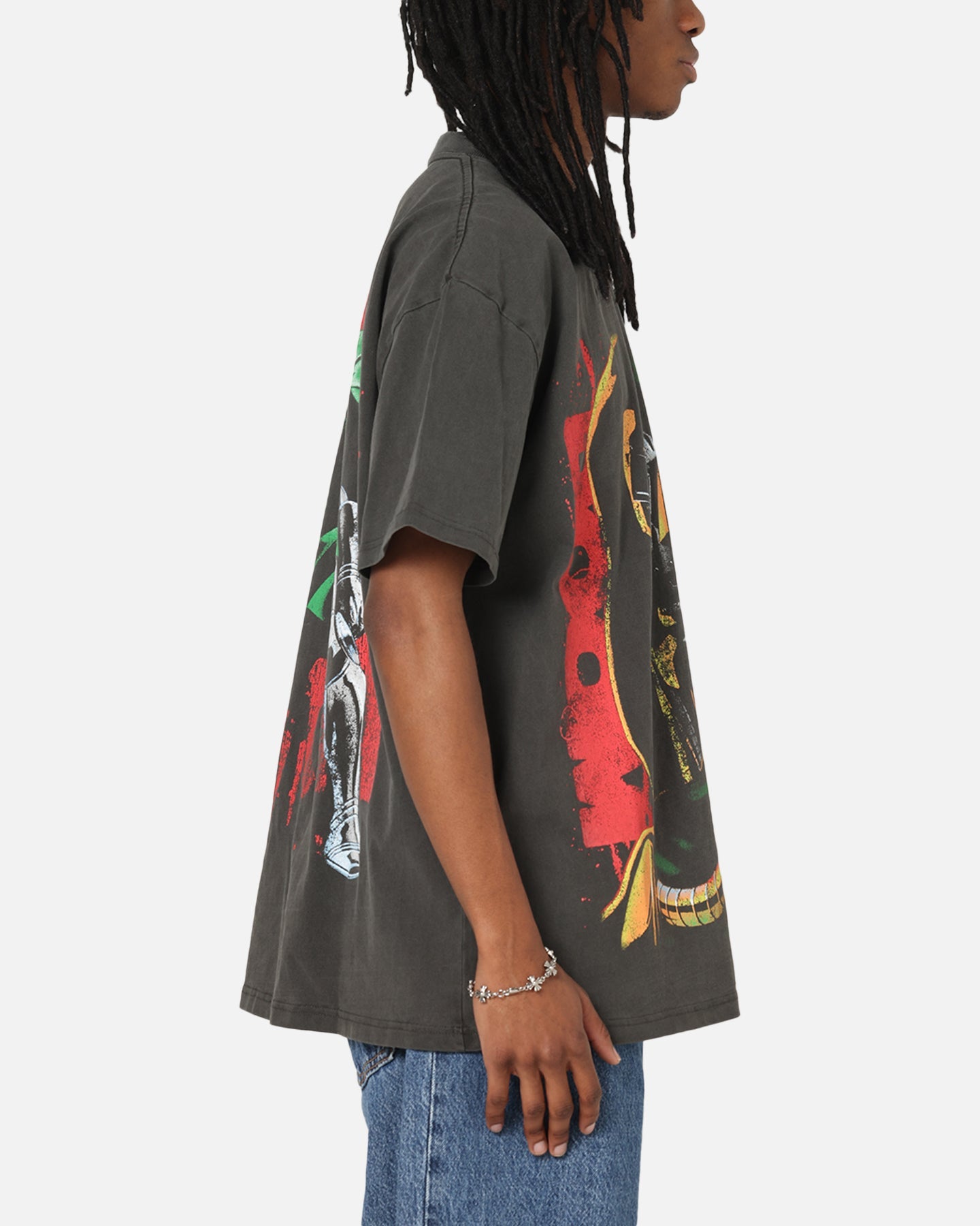 73Studio Marvel Fantastic Four Doctor Doom Heavy T-Shirt Black Wash