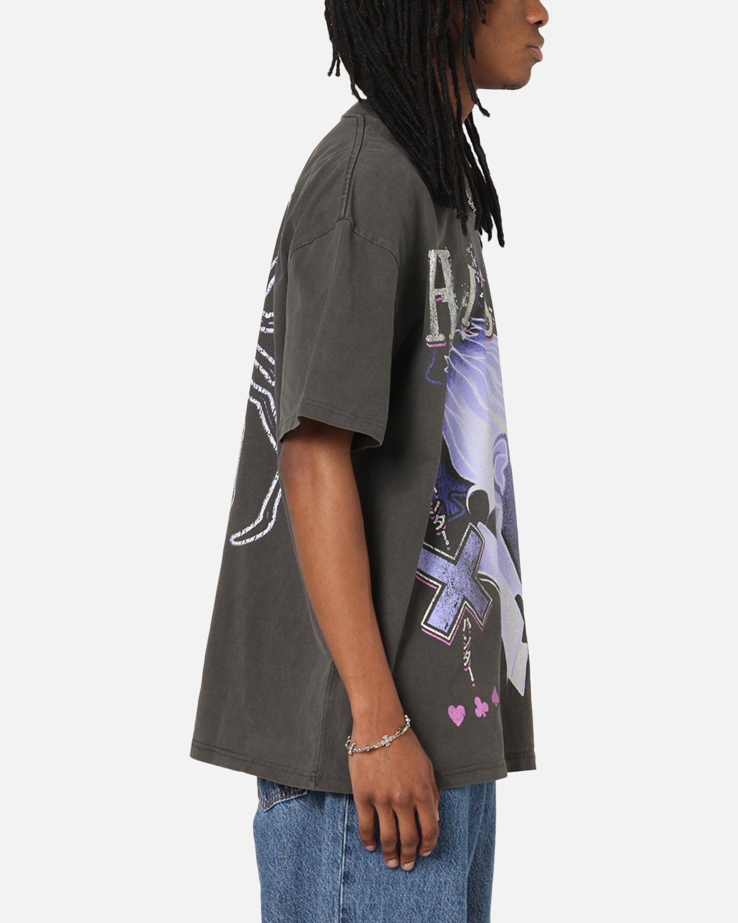 73Studio X  Hunter X Hunter Hisoka Heavyweight T-Shirt Black Wash